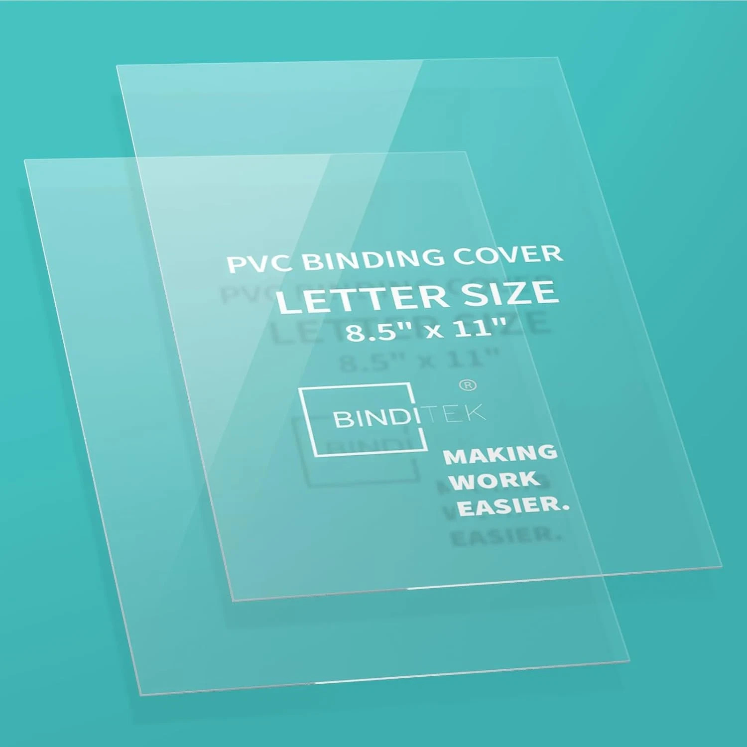 200 Pack 6 Mil PVC Clear Binding Covers, 8.5 X 11 In, Letter Size, Squa