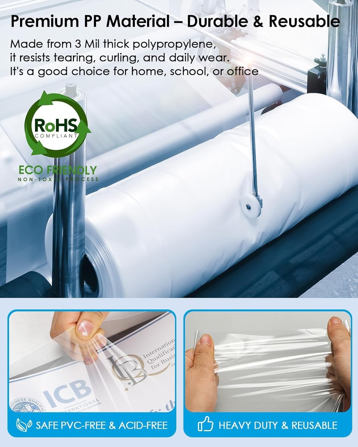 Sheet Protectors 8.5 x 11 Inch, Clear Top Loading Page Protectors for 3 Ring …