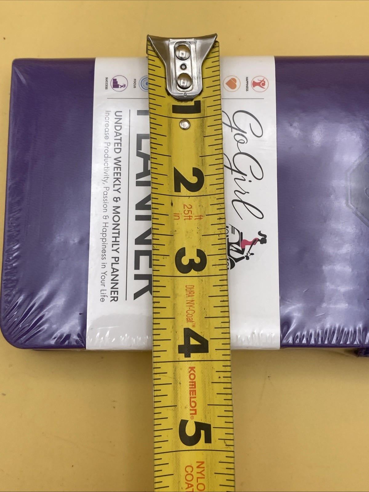Go Girl Planner Undated Weekly Monthly Planner Purple Compact Pocket Size Goals