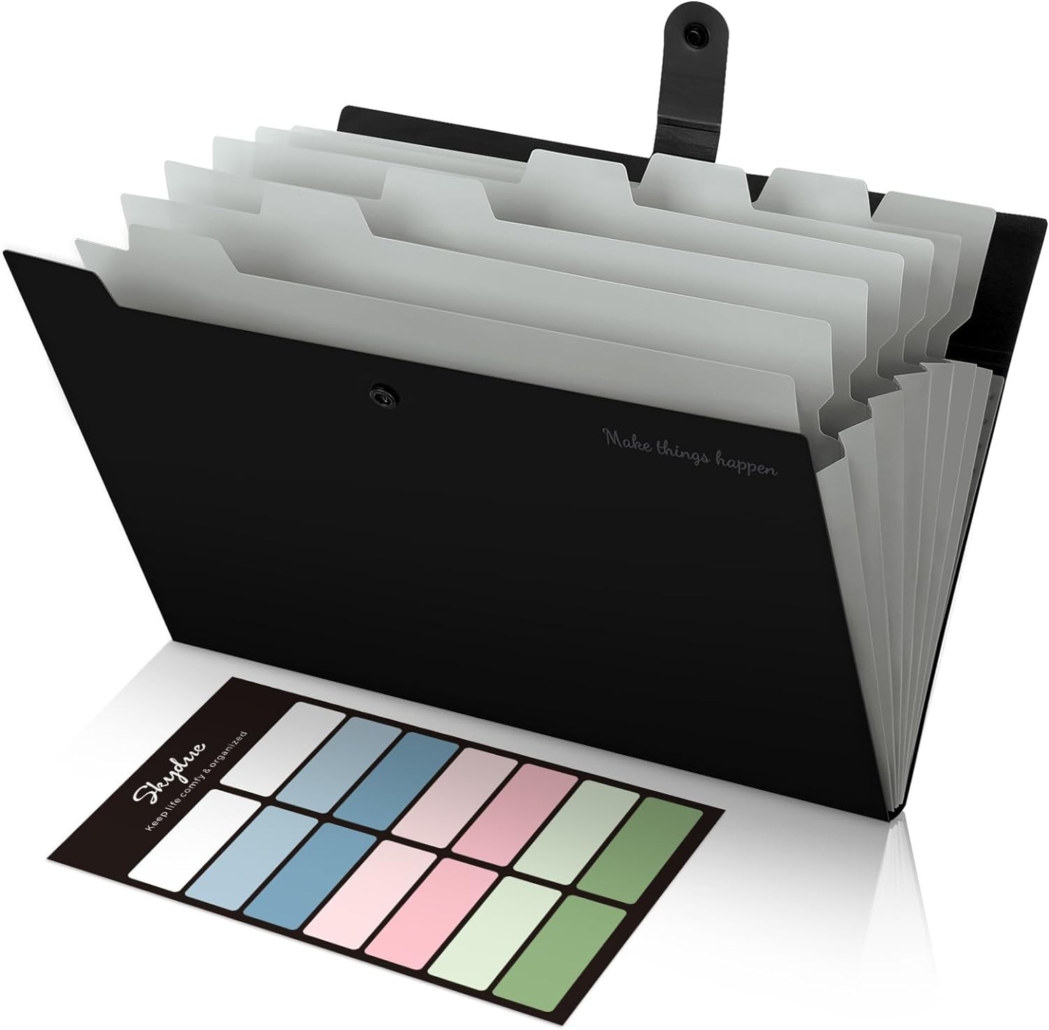 Polypropylene File Organizer for A4 and Letter Size with Durable Snap Closure