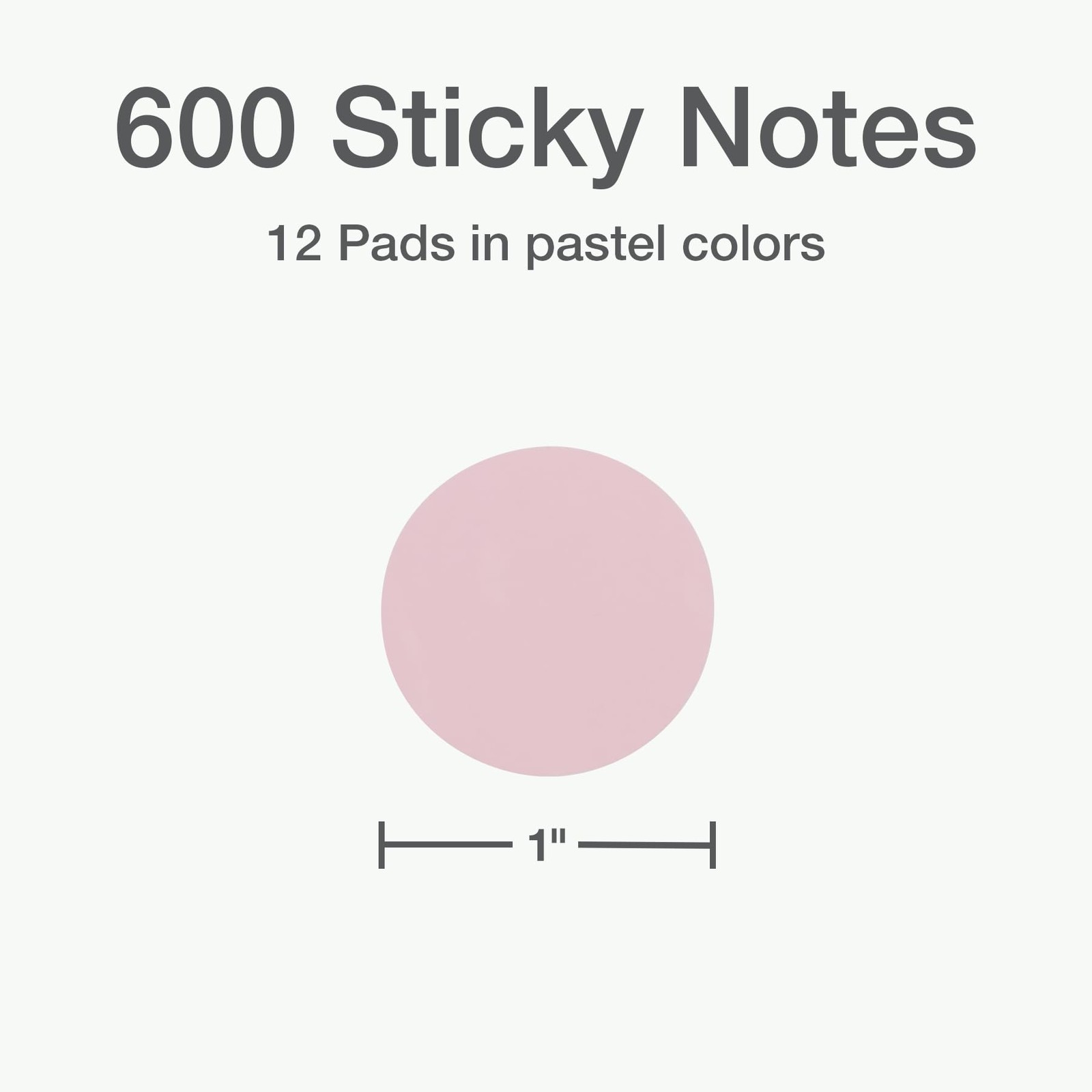 Transparent Sticky Notes, 12 Pads Per Pack, Circle Sticky Notes, Round Adhesi…