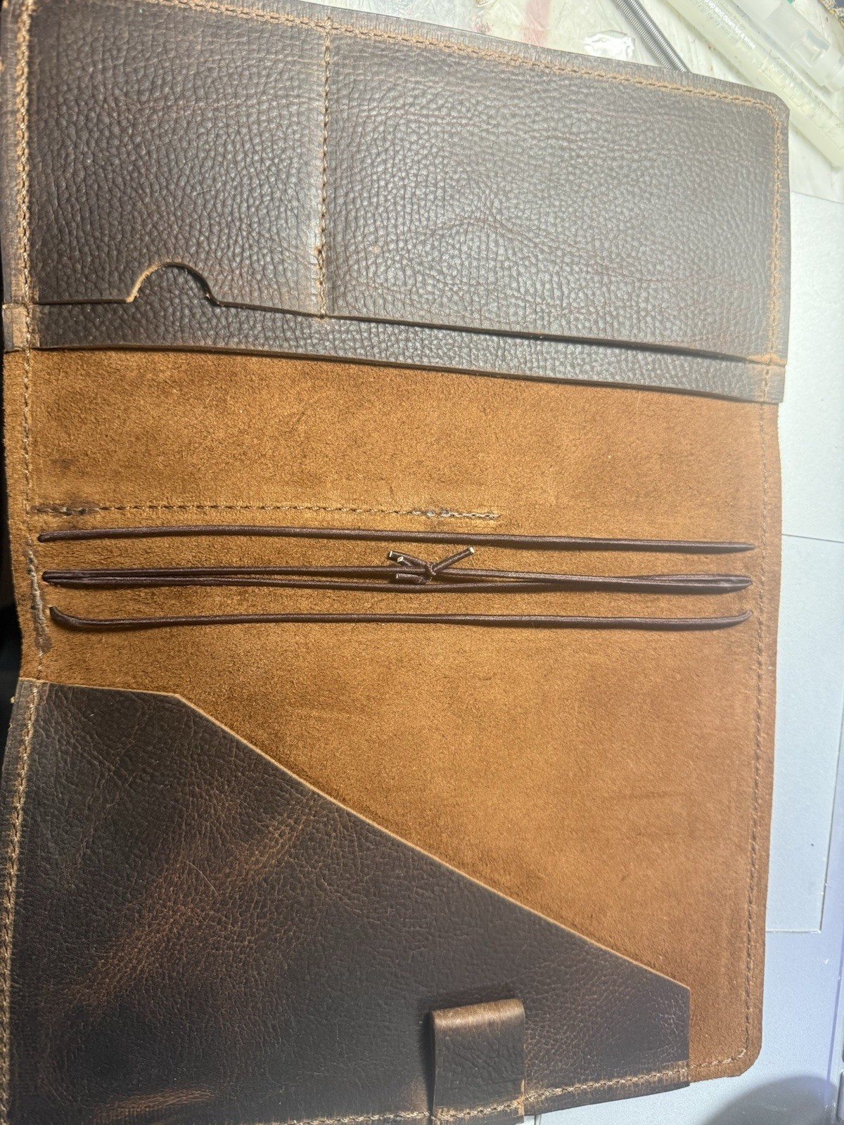 NEW Handmade Buffalo Leather Travelers Notebook, A5 Size, Plus Box Of 17 Ntbks