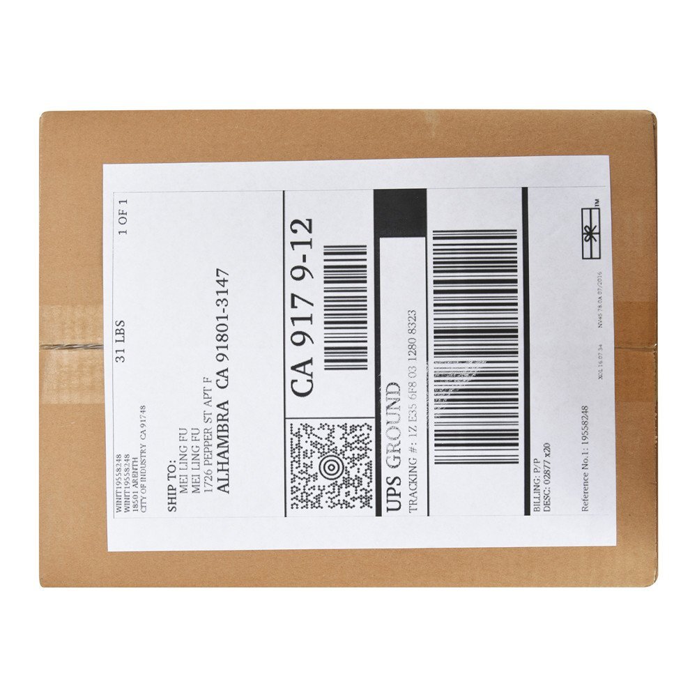500 8.5″x5.5″ Shipping Postage Labels Half Sheet Self-Adhesive for Laser Inkjet