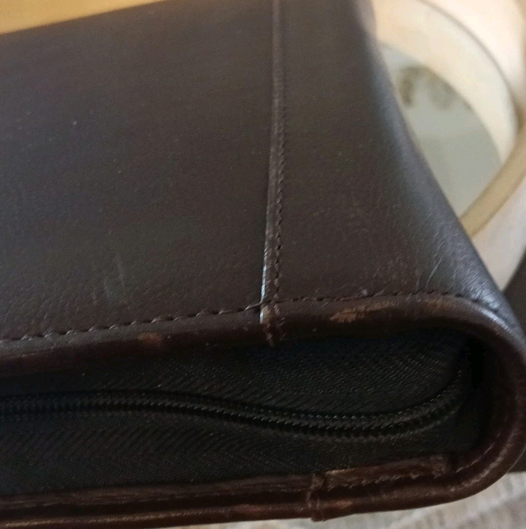 Franklin Covey 10″ X 8″ Brown Full Leather 7 Ring Binder Planner 2” Rings