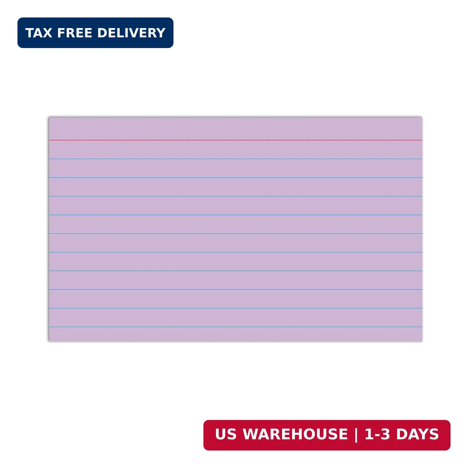 C-Line 3″ x 5″ Index Cards, Assorted Colors, Ruled, 100/PK (48810)