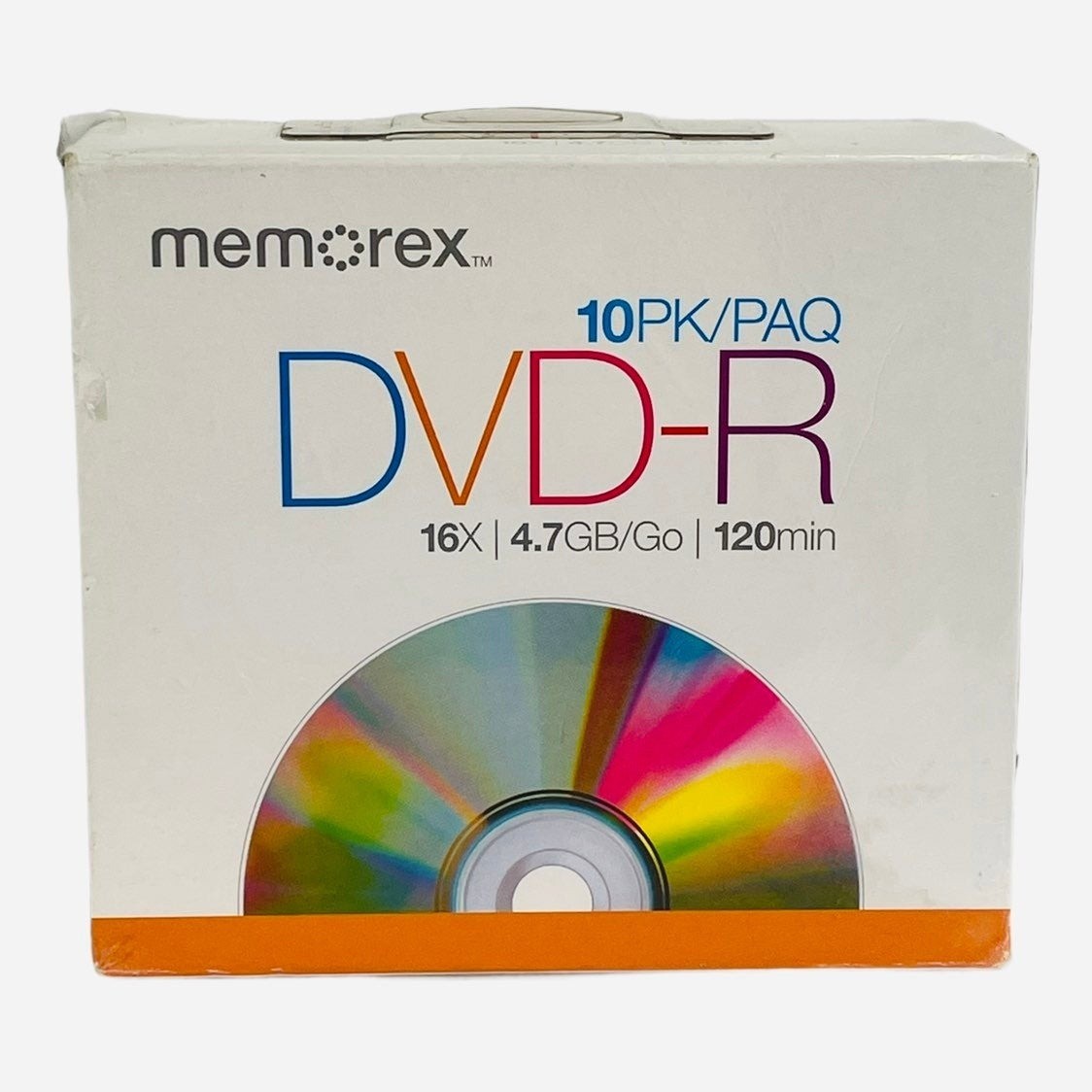 10 Pack Memorex DVD+R Blank Media Discs In Jewel Cases 16x 4.7GB 120 Min