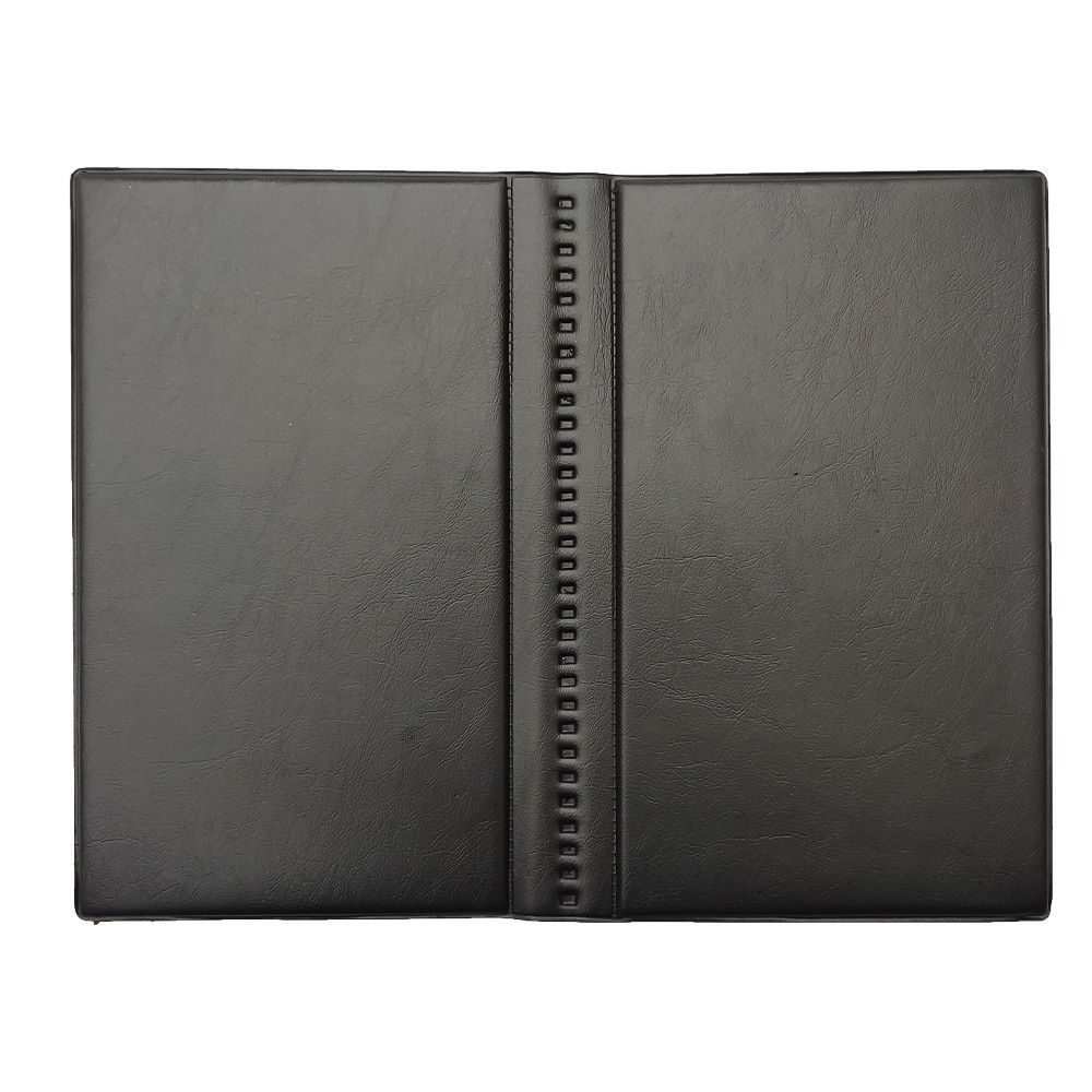 Hardcover Business Card Holder 120 Capacity Office Desk Organizer for Business