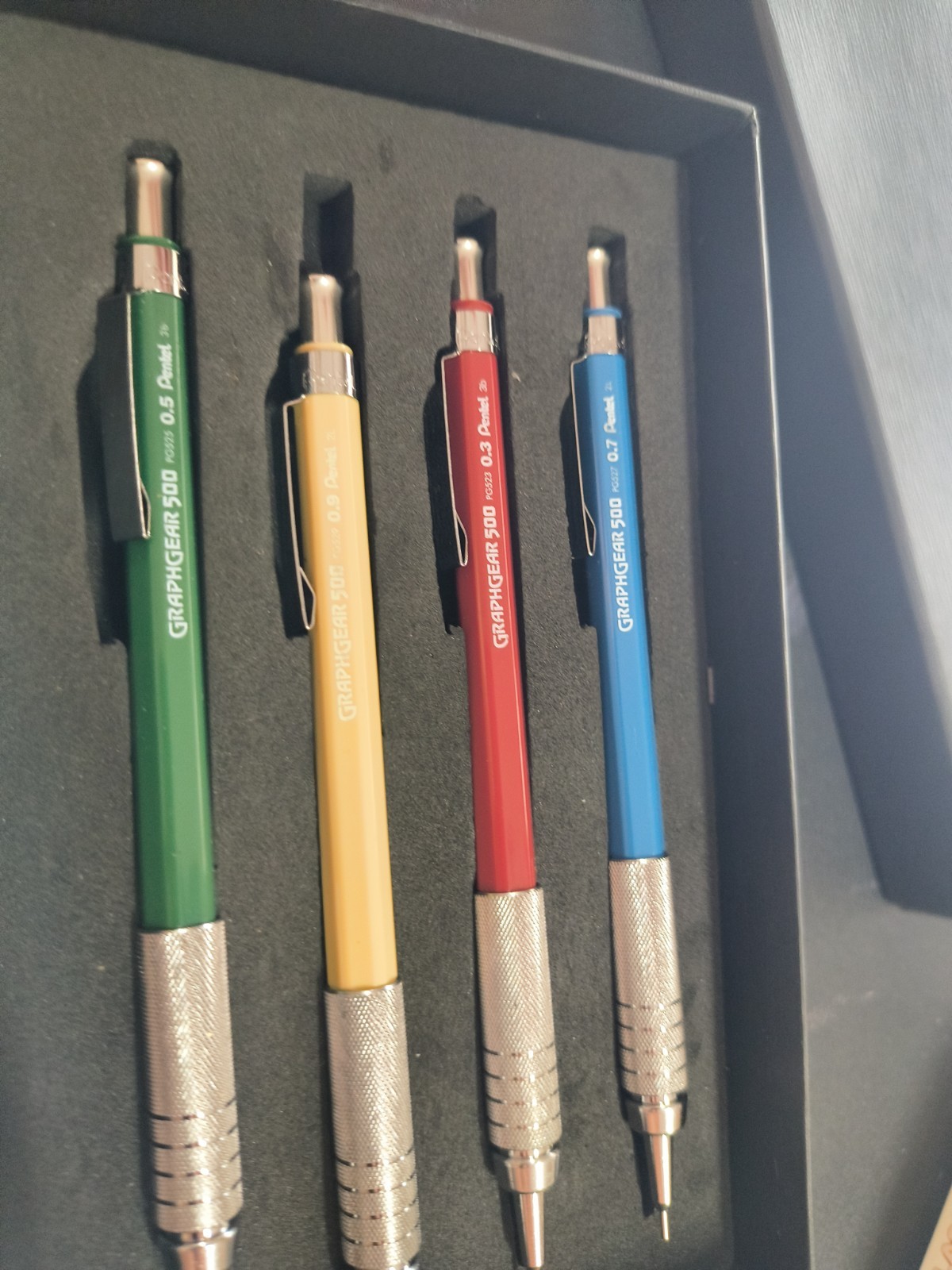 Pentel GraphGear 500 Limited Edition 4 Count (Pack of 1), Multicolor