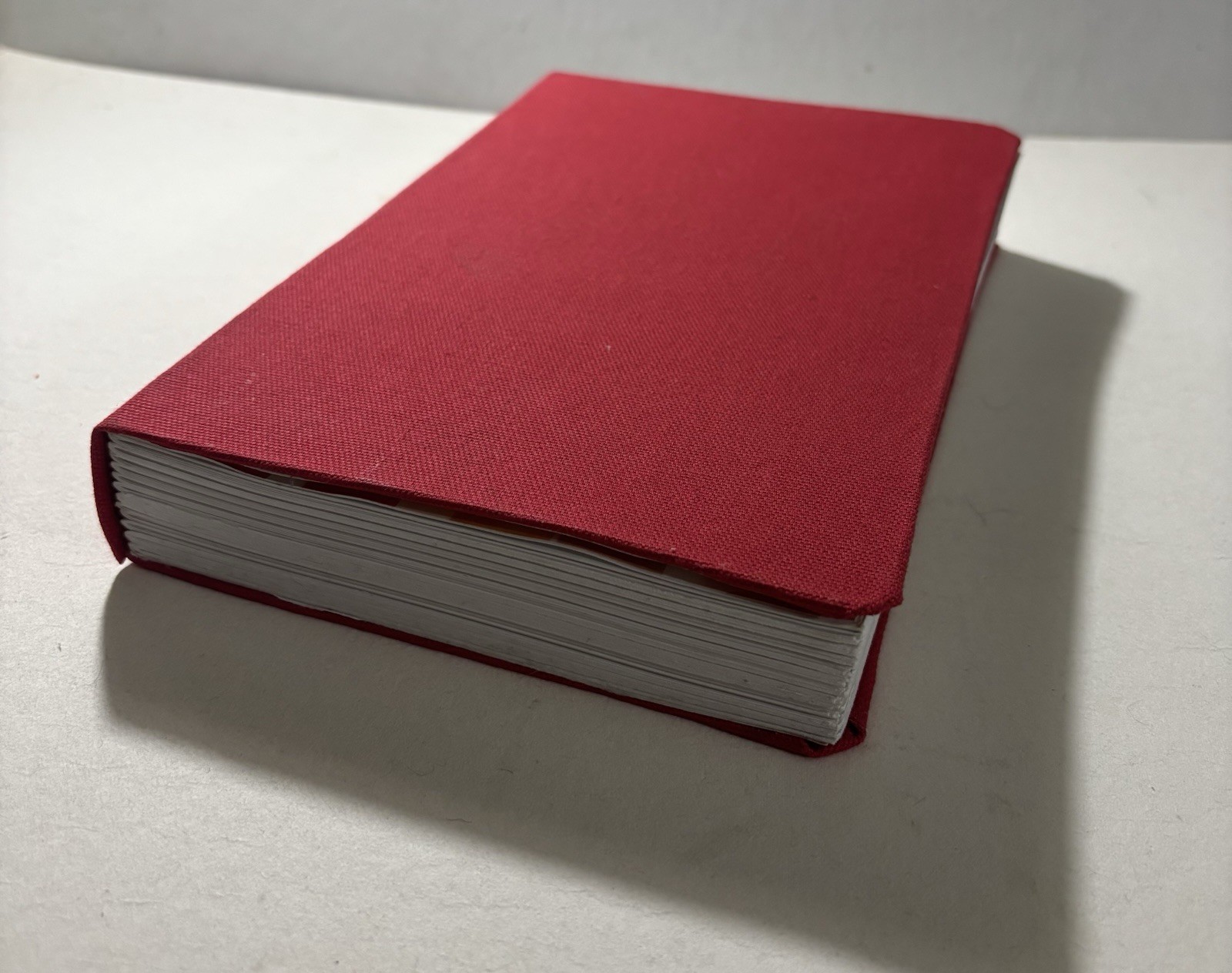 Handmade (Duck Canvas Fabric) Red Blank Sketchbook Journal 9 in. X 6 in.
