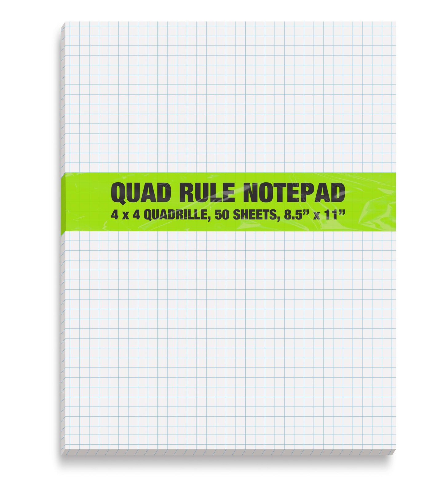 Better Office Products Graph Paper Pad, 8.5″ x 11″, 50 Sheets, Blue,White