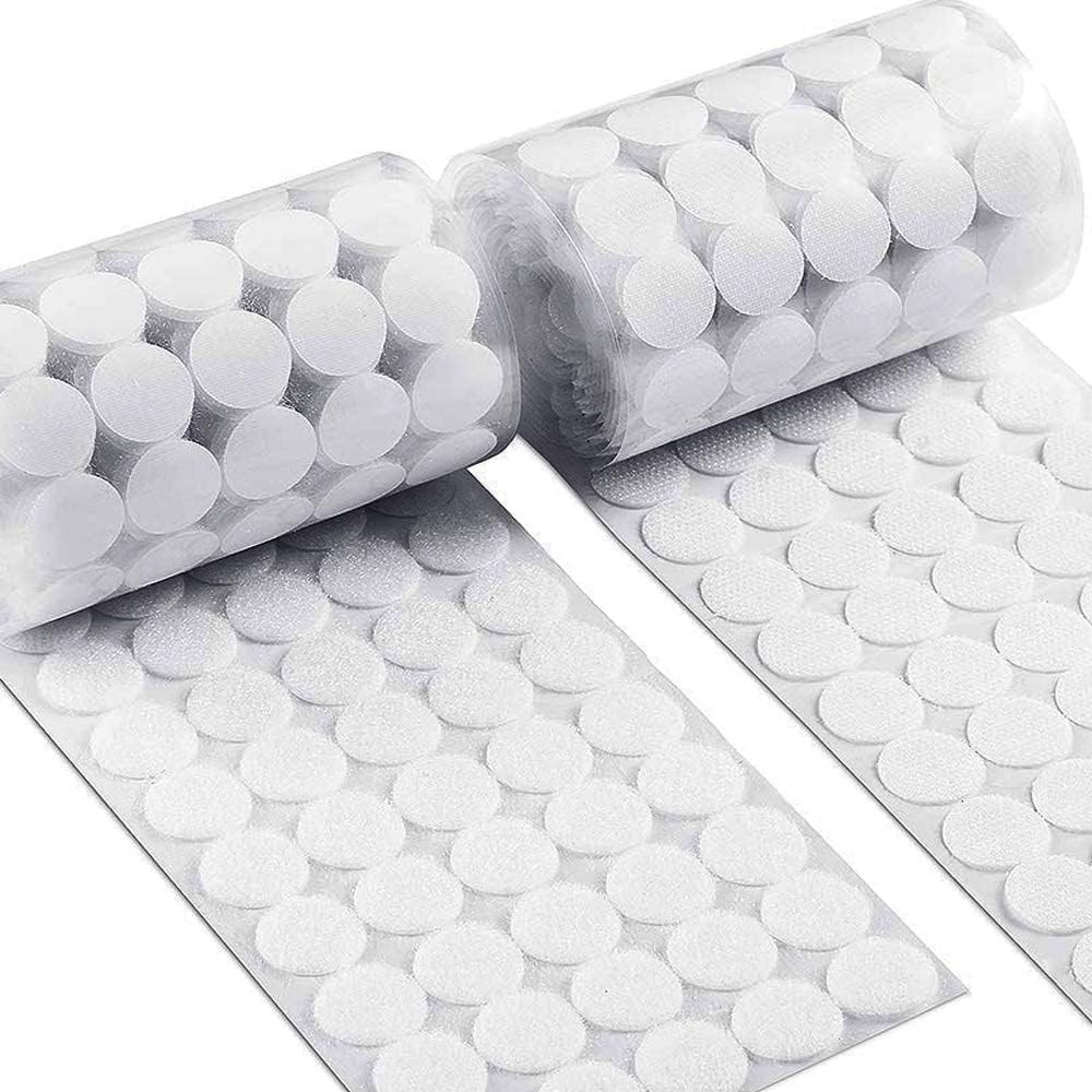 Self Adhesive Dots, Strong 1000Pcs (500Pairs) 0.59″ Diameter 1000