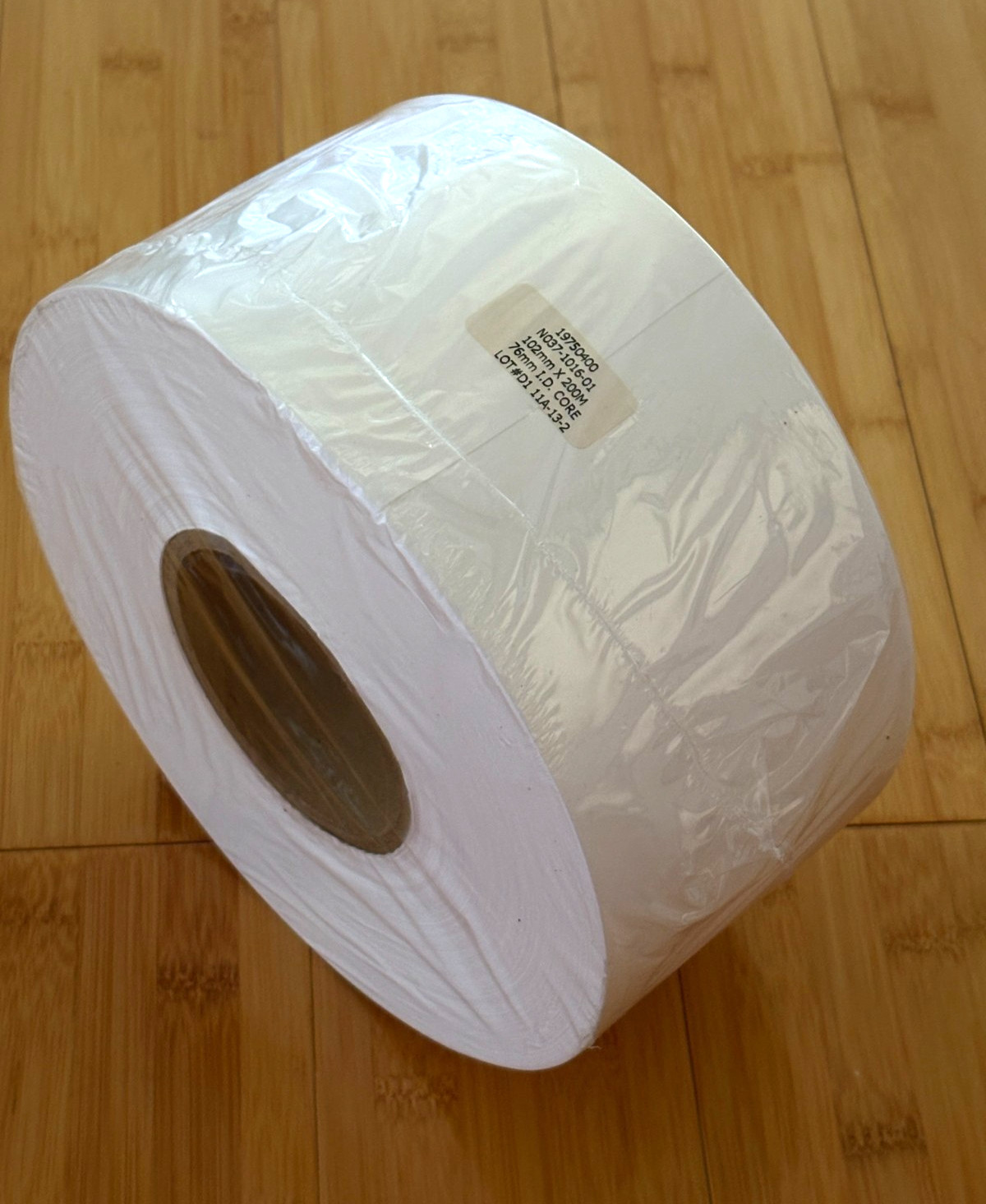 Roll Thermal Tyvek Tag 4 Inch Wide- 102mmX200M- 3 Inch ID Core Tear Resistant