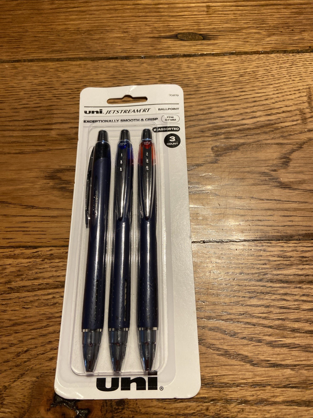Uni-Ball Jetstream RT 3 Pack, 0.7mm – Black, Blue and Red Ballpoint Pens