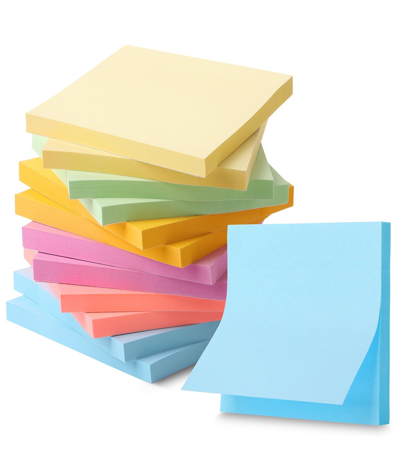 Mr. Pen- Pastel Sticky Notes, 3×3, 12 Pads, 720 Sheets, Colorful Sticky Notes