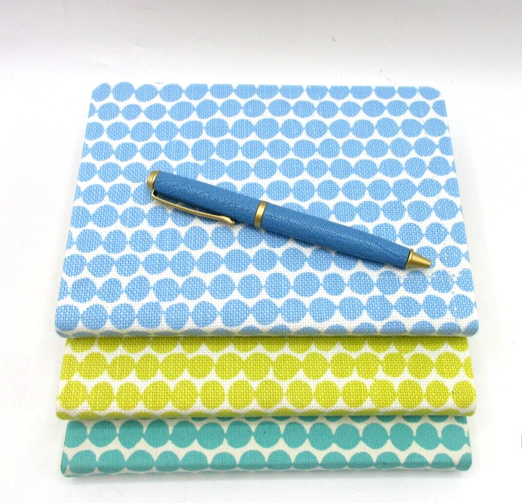 Journal 7″ Flexible Fabric Cover 224 Lined Pages Graphic Image Blue