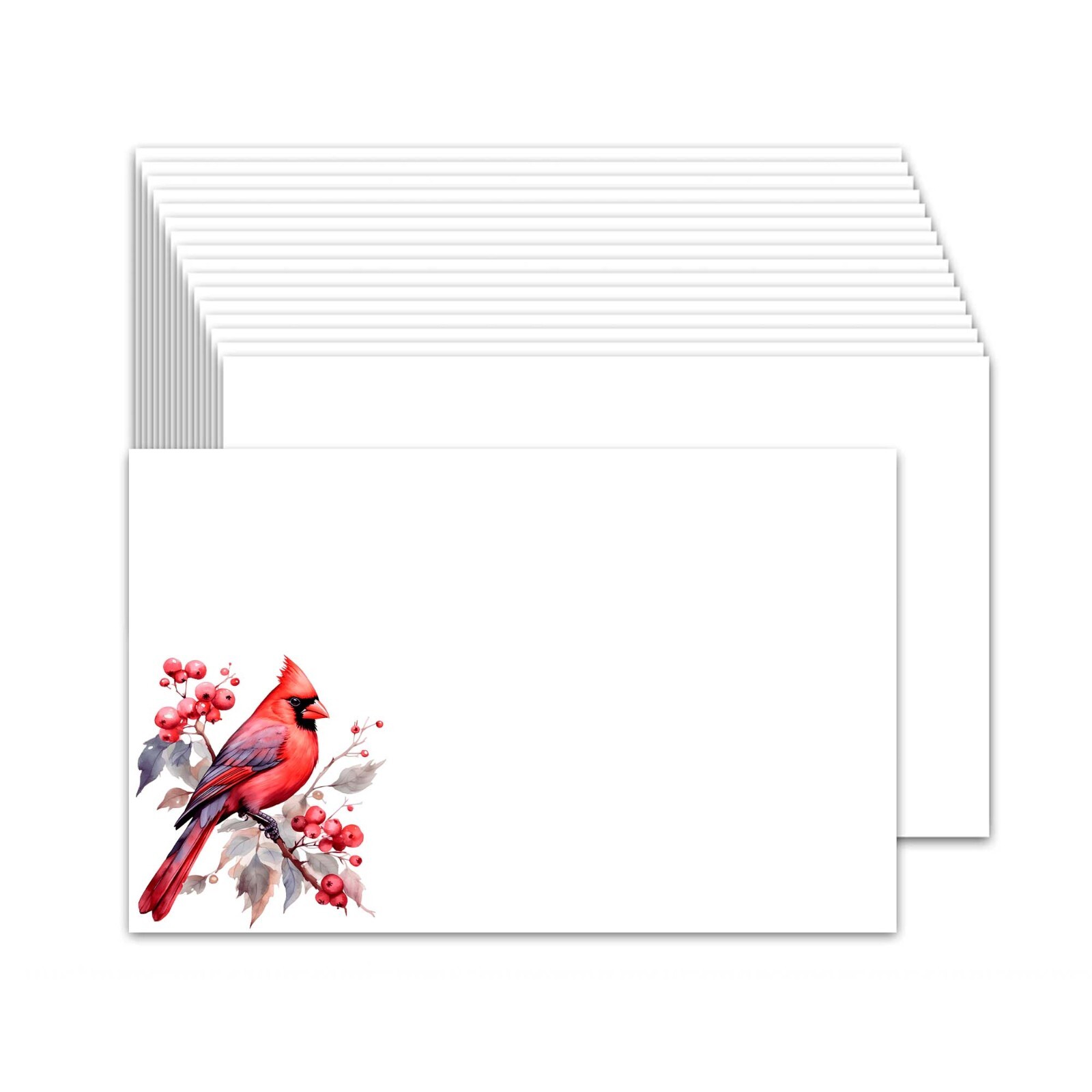 50 Cute Index 4″x 6″ Cards, Card stock, Cute Blank Note cards – Cardinal
