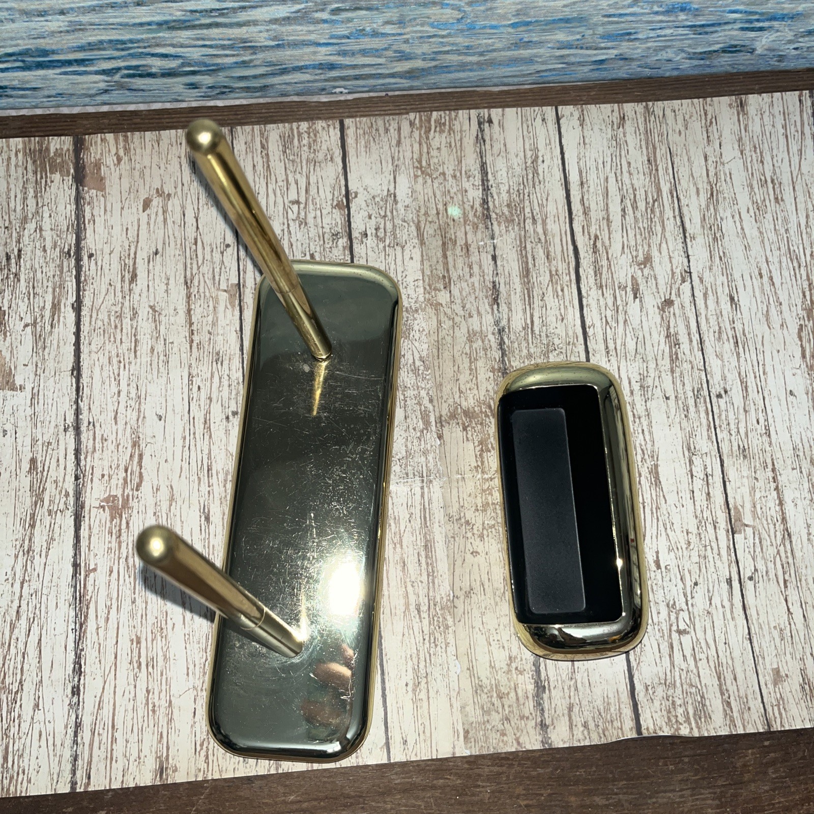 Eldon Emphasis 6000 Office VTG Gold ToneNote Pad Tray Paperclip & PenHolder 1998