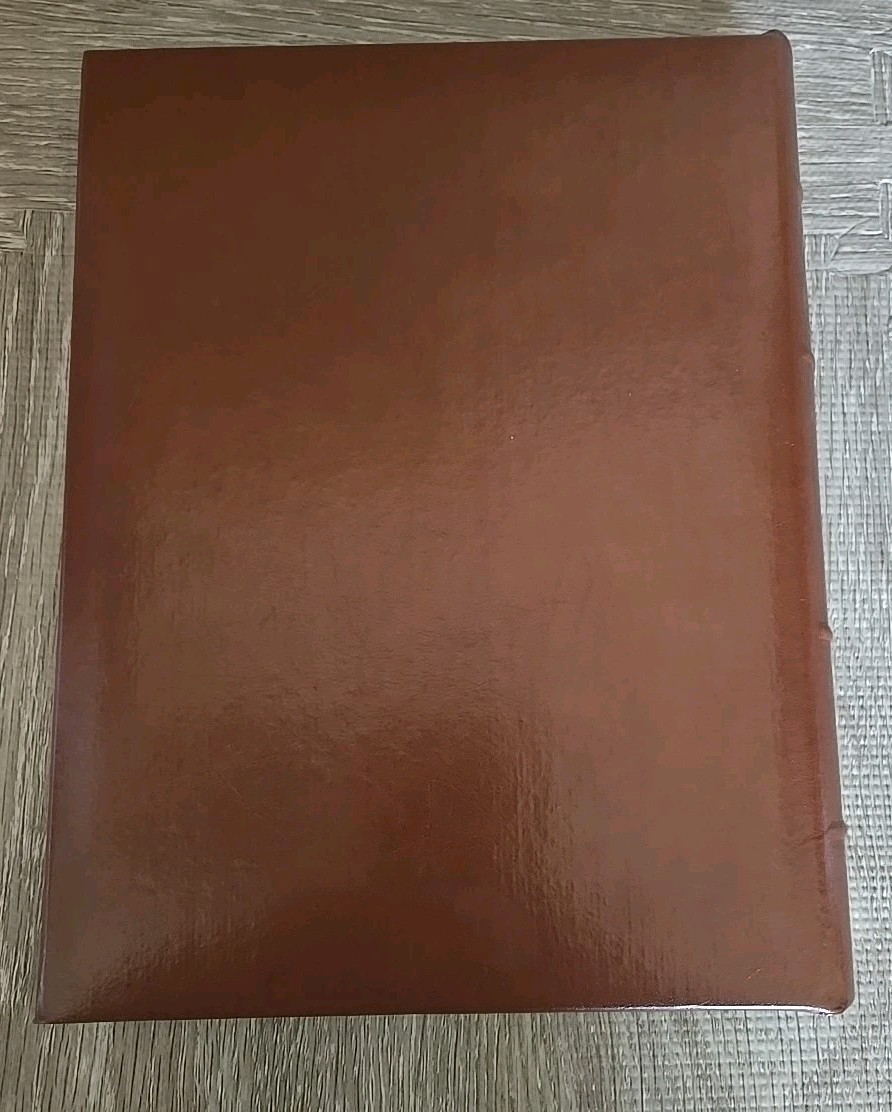 Gallery Leather Desk Address Book Handcrafted Bonded Leather 9″x7″ Made In USA
