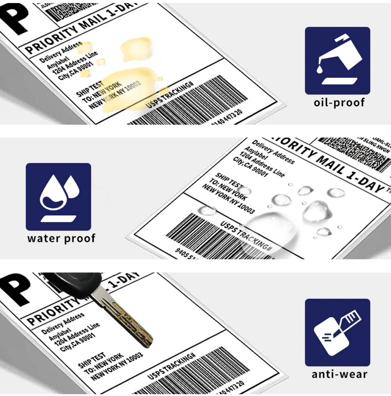 2X Rollo 4″x6″ Direct Thermal Shipping Labels for Zebra and Rollo 500 PCS NEW US