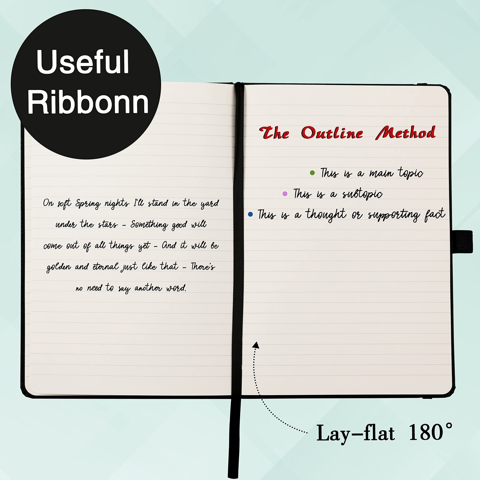 Ruled Notebook/Journal – Classic Lined Journal/Notebook 5.3 X 8.26 Hardcover