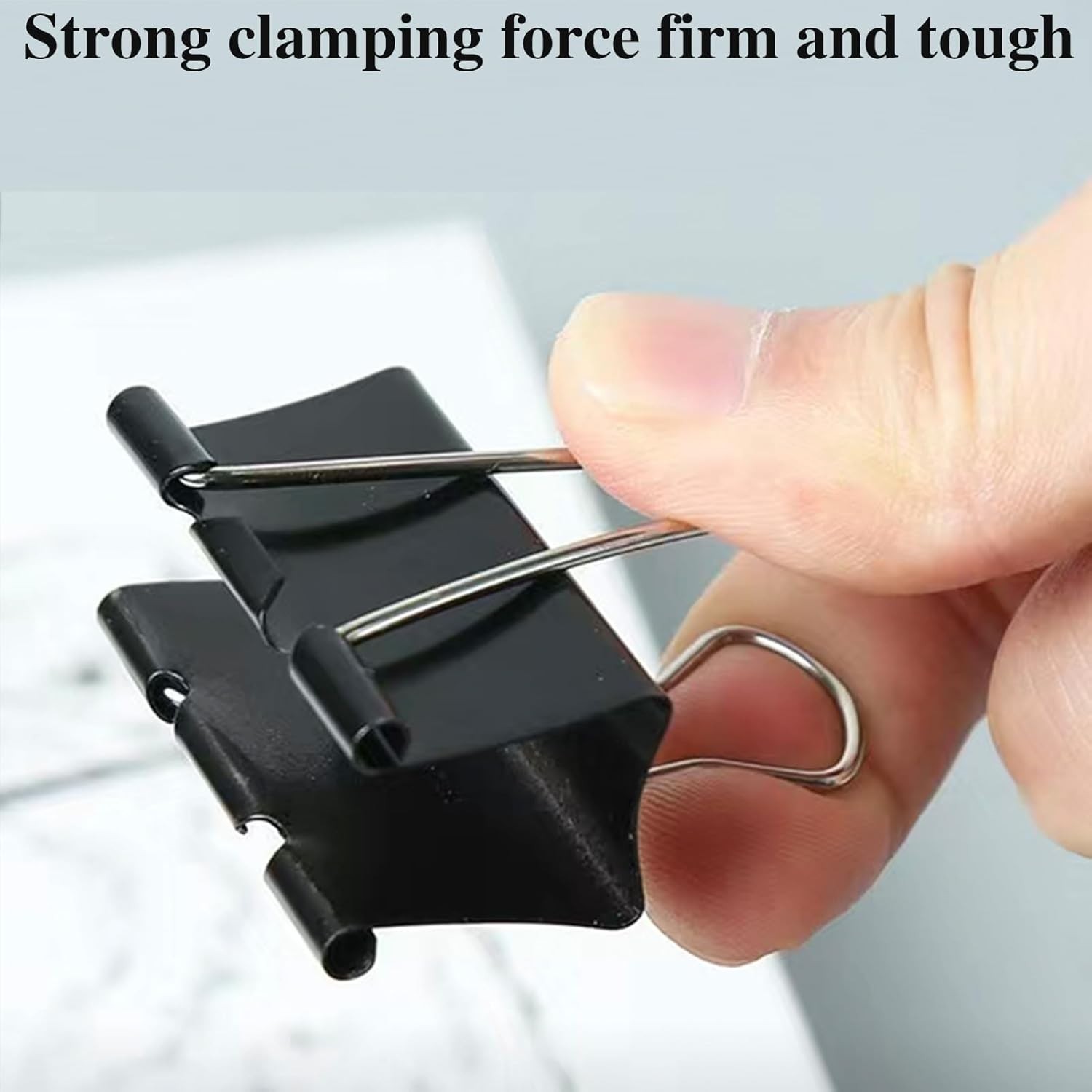 Extra Large 2.4 Inch Binder Clips – 60 Pack of Durable Black Paper Clamps