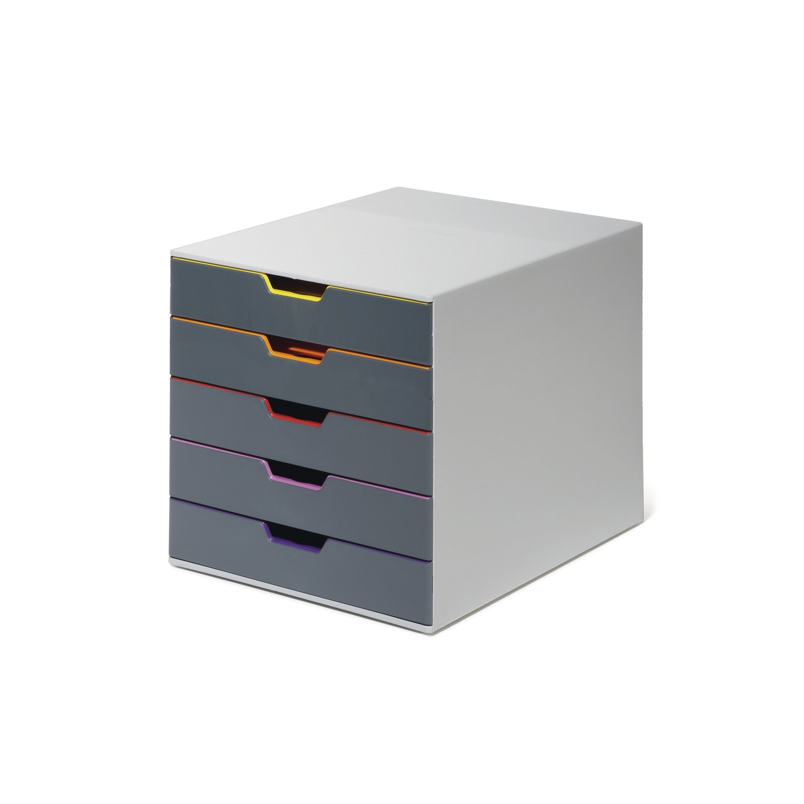 DURABLE Desktop Drawer Organizer (VARICOLOR 5 Compartments with Removable Lab…