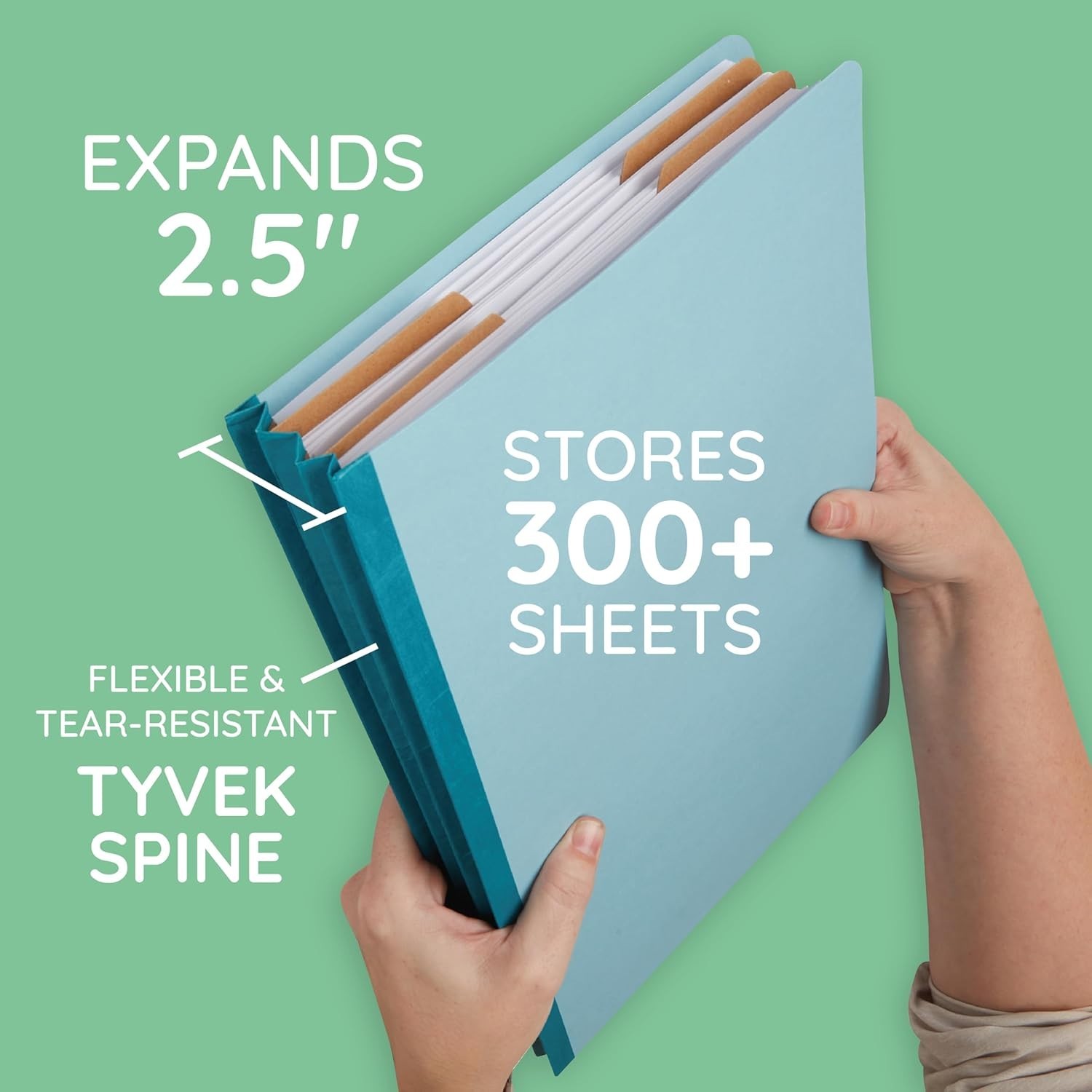 30 Legal Size Classification Folders, 2 Divider 2 Inch Tyvek Expansions, Durable