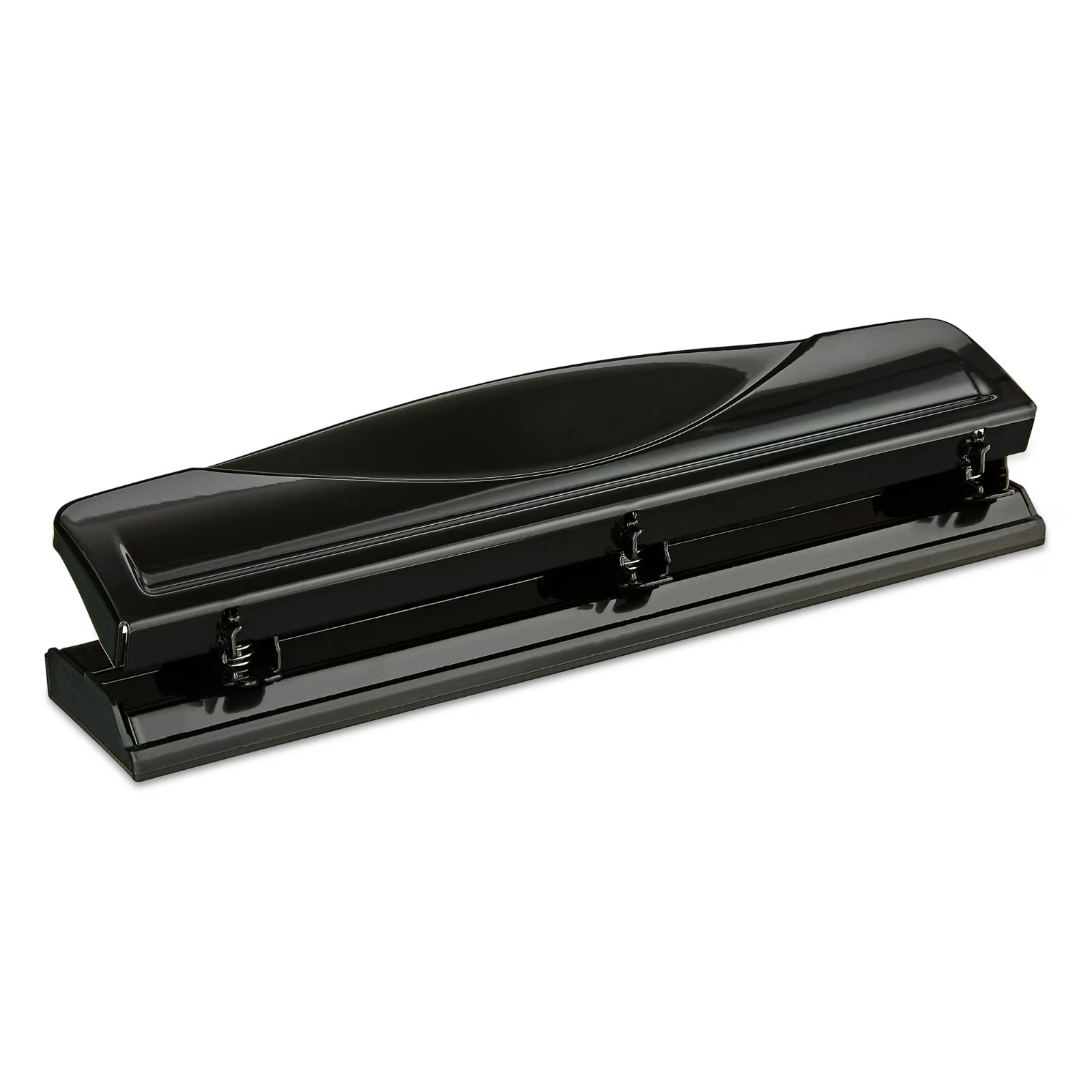 Pen+Gear 3-Hole Punch, 12 Sheet Capacity, Black