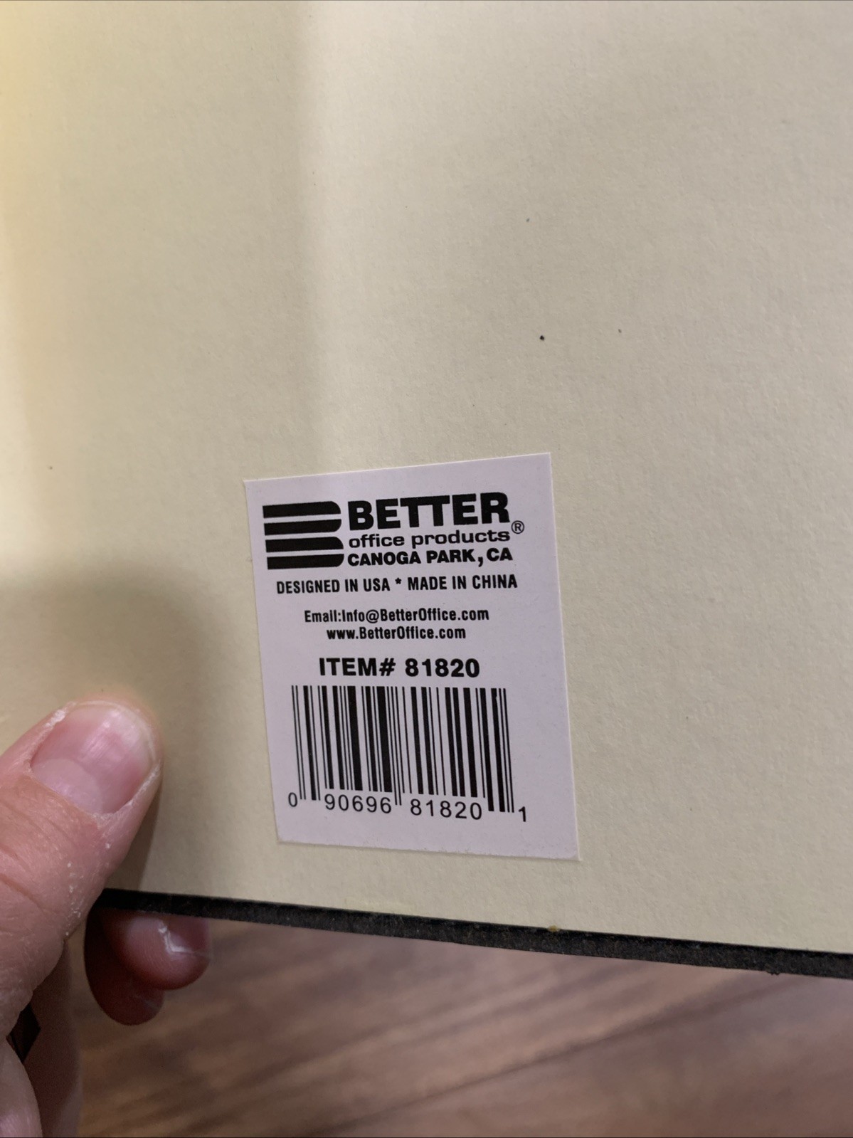 Better Office Products Item# 81820 Bonded leather journal book new condition