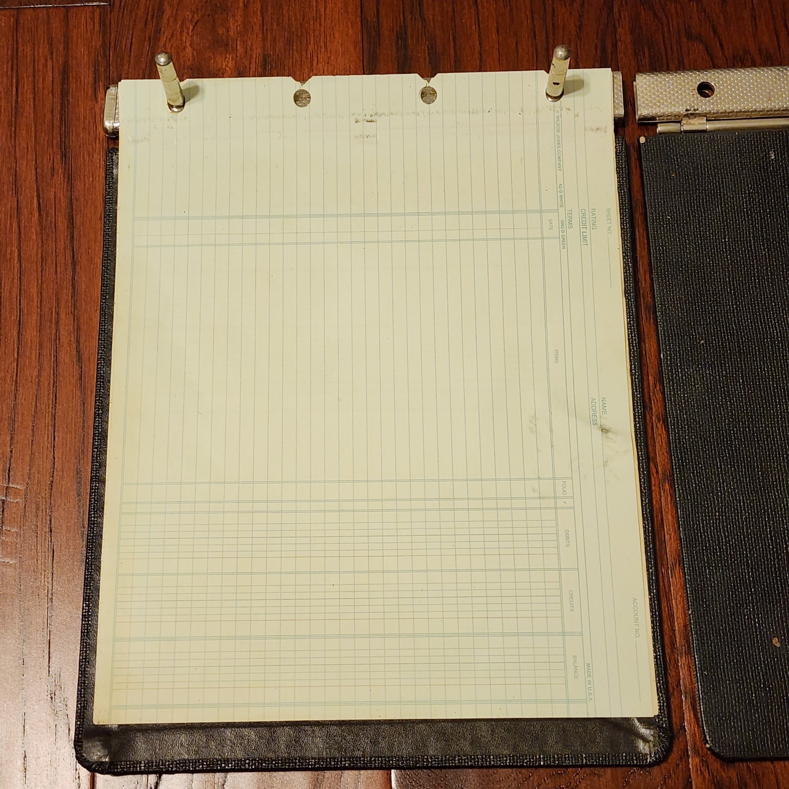 Vintage General Chicago R41-40 Vinyl Guarded Post Binder Ledger Metal Locking Hi