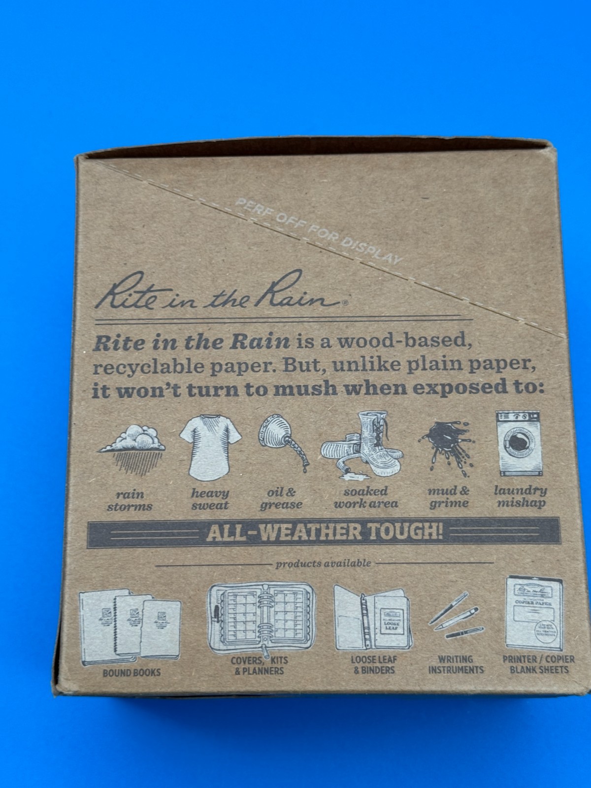 3×5 No 935 Rite it the Rain Spiral Top Notebook Pads Pack of 12 Weatherproof NEW