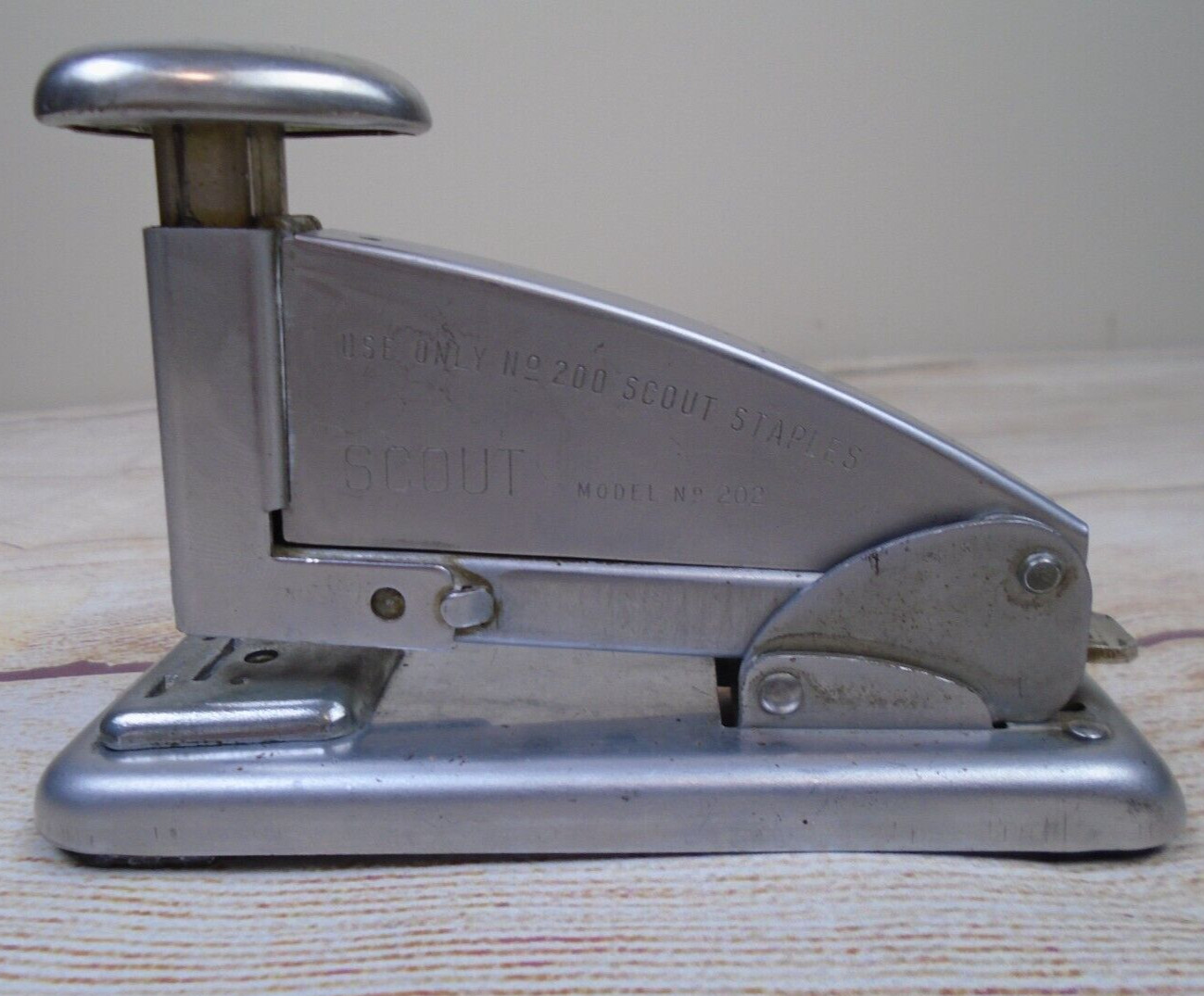Vintage Ace Scout Staple Machine Model 202 Office Stapler Made in USA