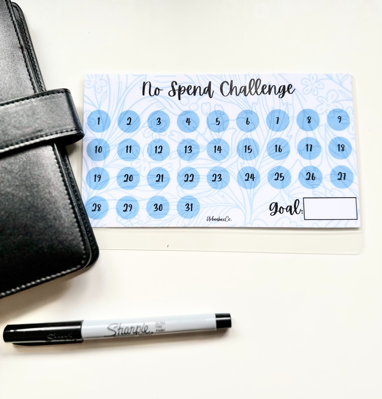 No Spend Savings Challenge Laminated Cash Envelope Budget Tracking You Pick