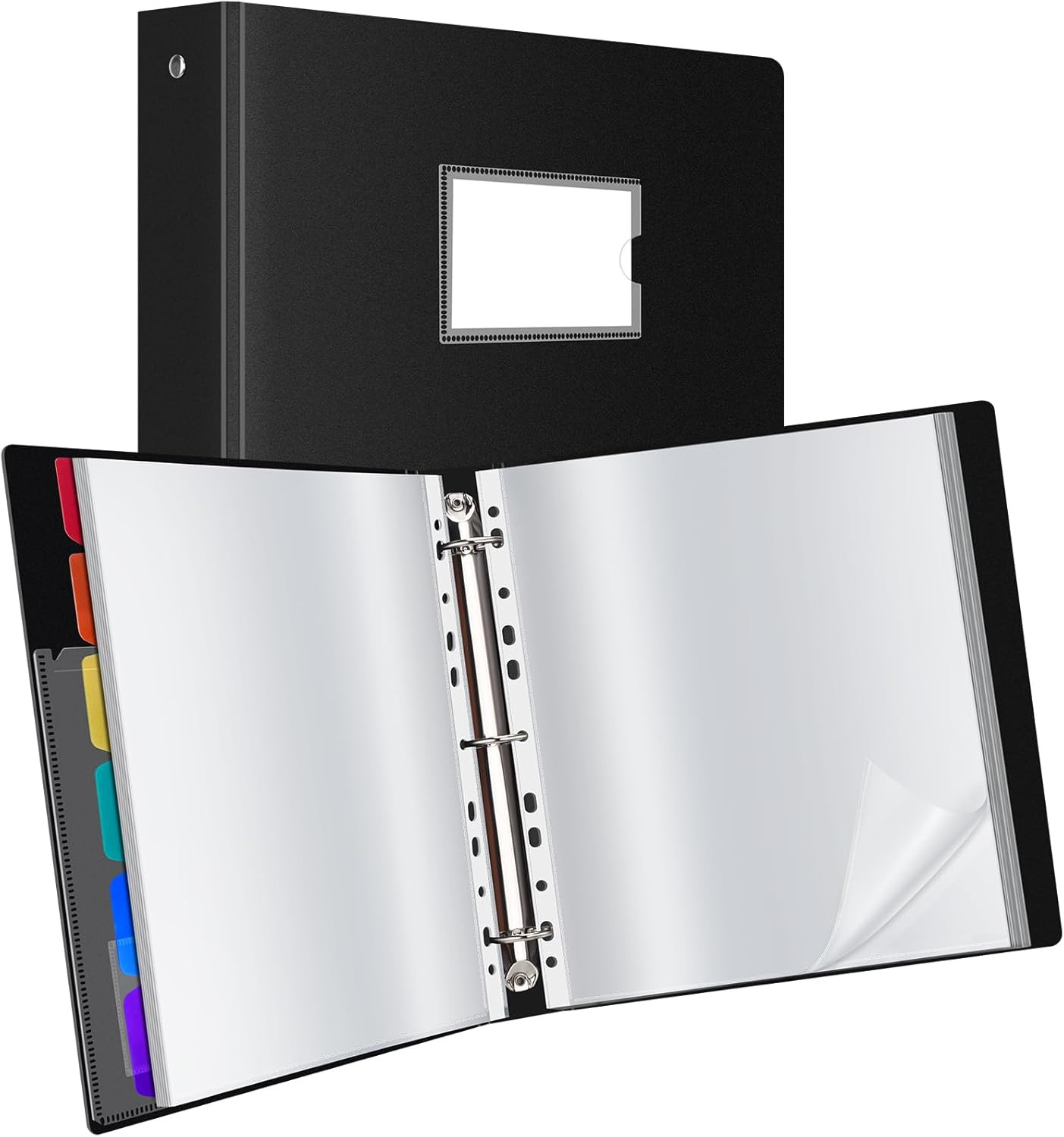 50-Pocket Binder with Plastic Sleeves for Letter/A4 Size(11″ X 8.5″), Document B