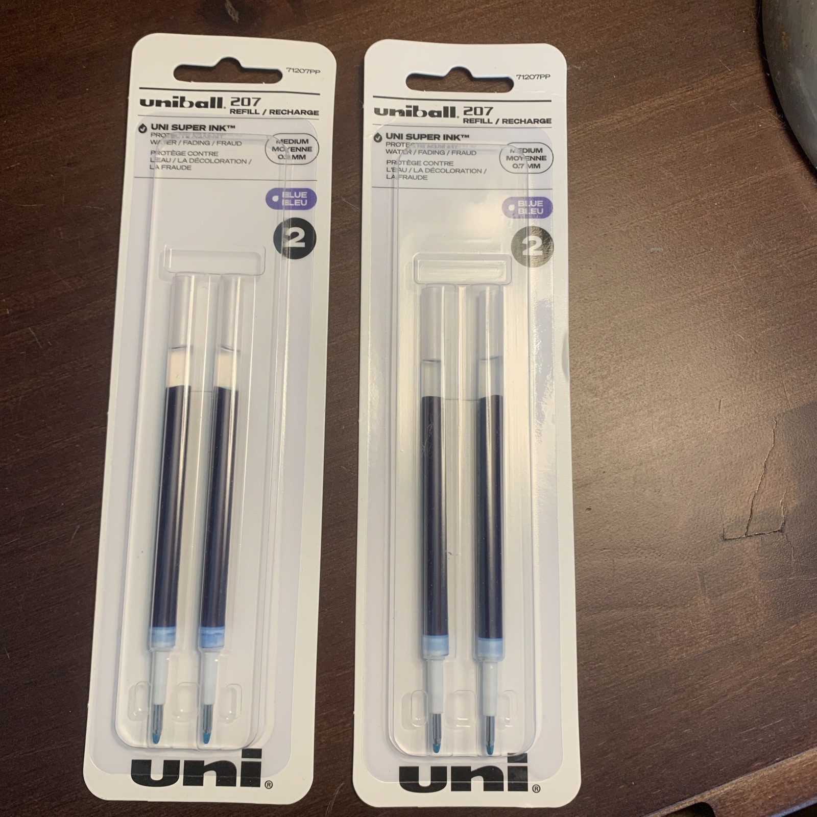 uni-ball 207 Refill Rollerball Gel, Gel Retractable Roller Ball Pen Refills Medi