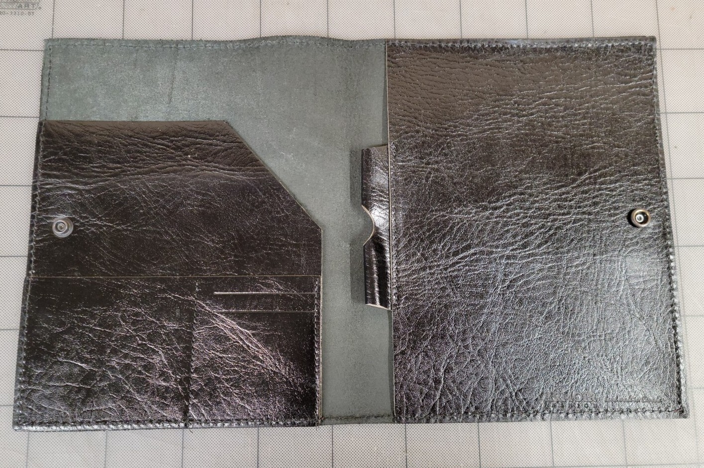 Leather Portfolio Folder By Armoir Handmade in Canada Black