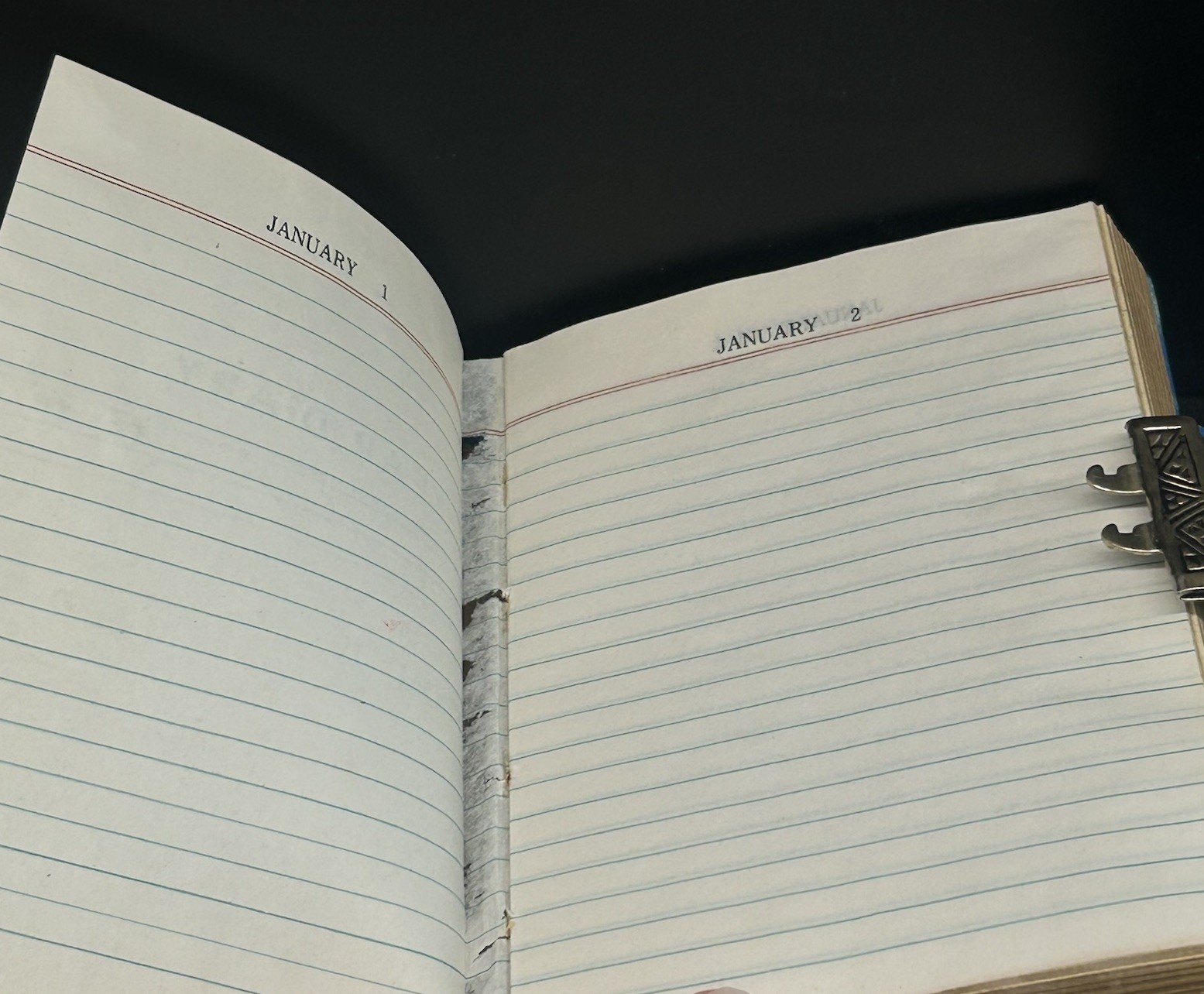 Vintage One Year Diary With Lock And Keys, Unused READ BELOW