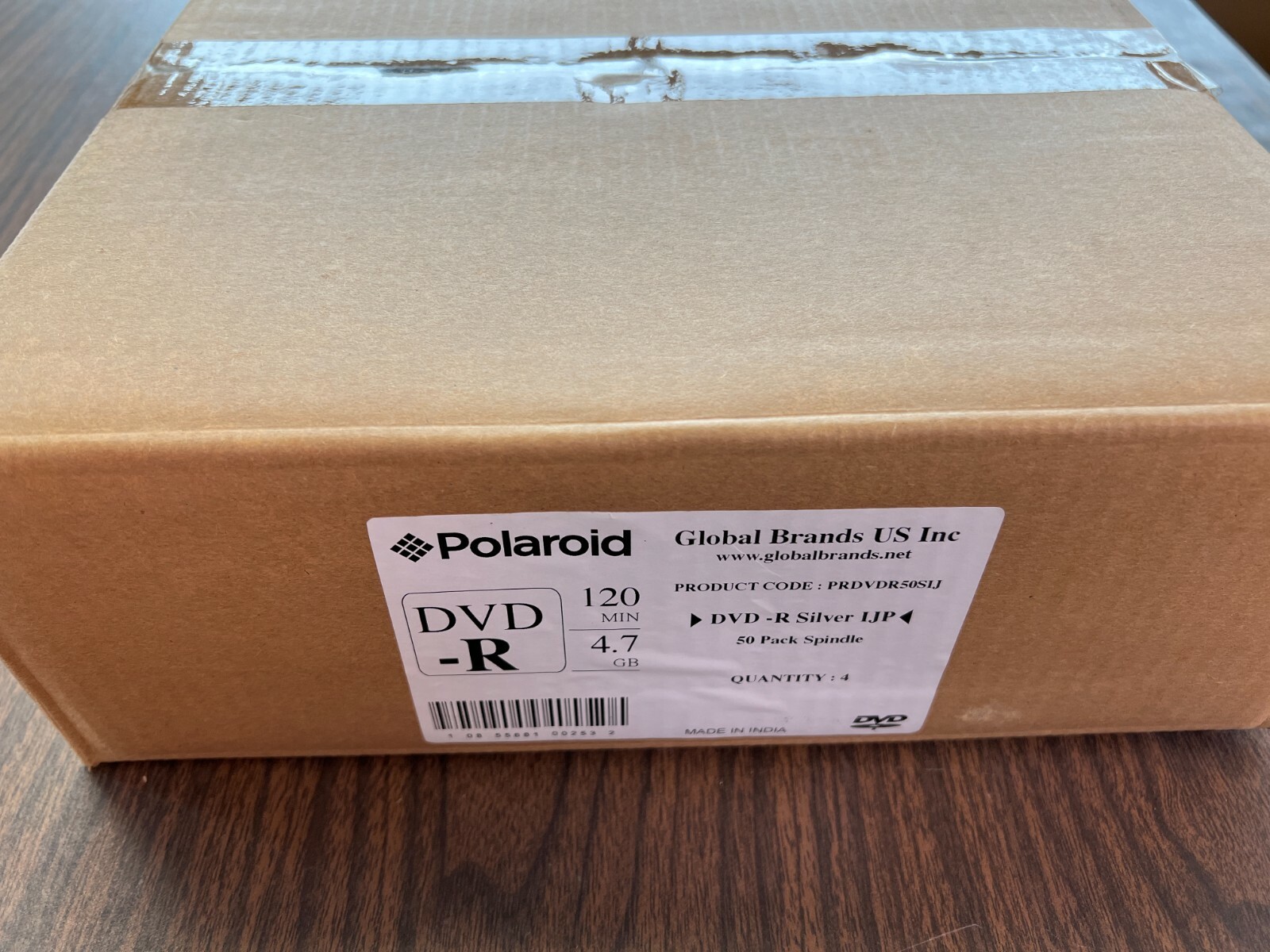 SALE! 50 PACK POLAROID DVD-R DISC 16X 4.7GB 120MIN INKJET PRINTABLE-PRDVDR50SIJ