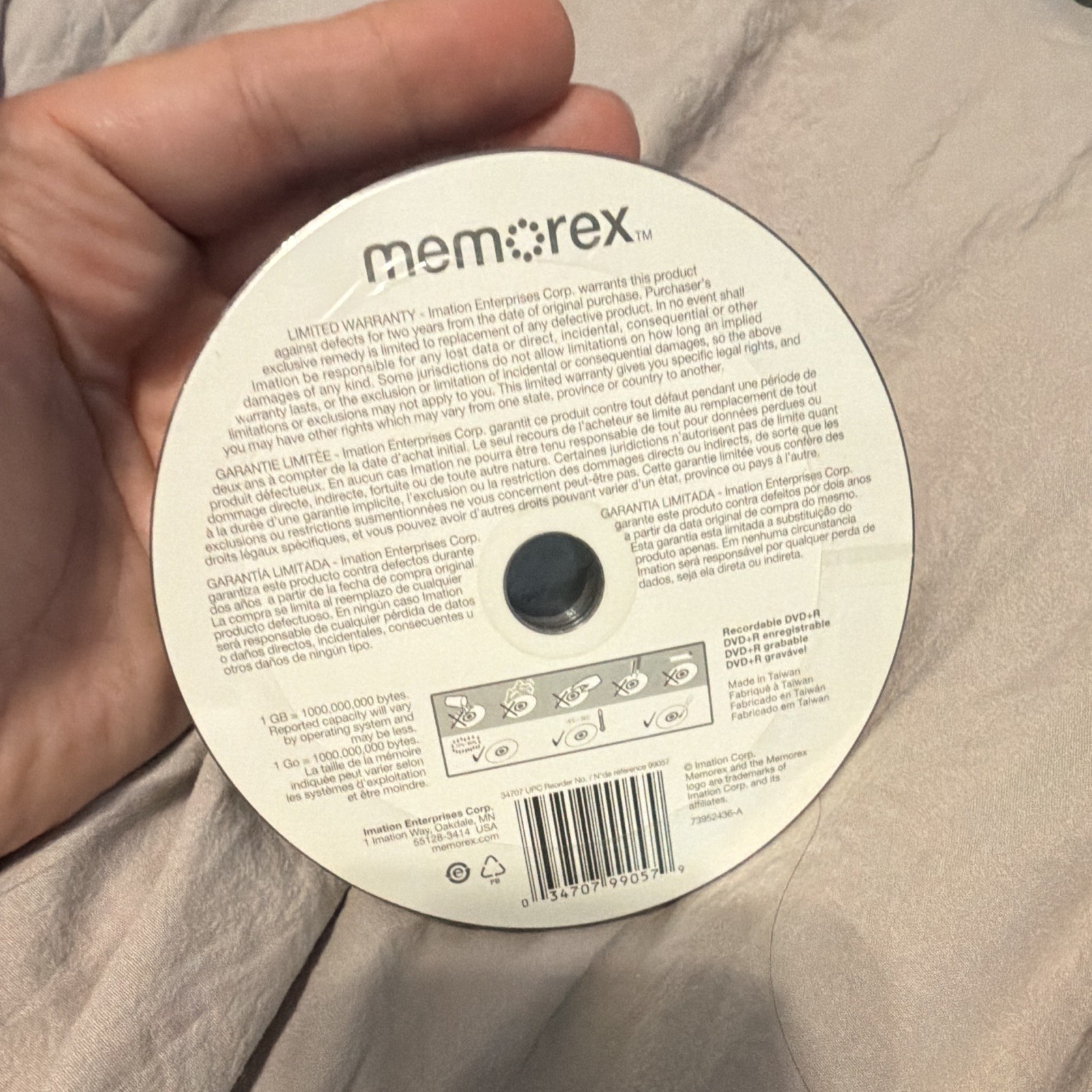 Memorex DVD+R Recordable Discs 16X 4.7GB/120min 10-Pack Blank Media