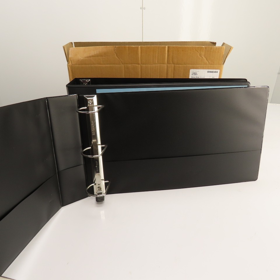 [IN] Place 1388845 24130557 heavy Duty 11″ x 17″ View Binder 3″ Black Lot Of 2