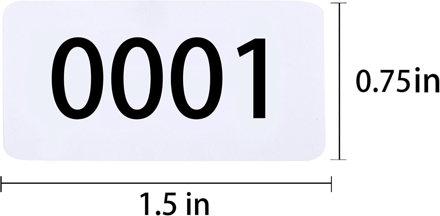 Inventory Labels – Consecutive Number Stickers 1-1000, Product Claiming, Moving