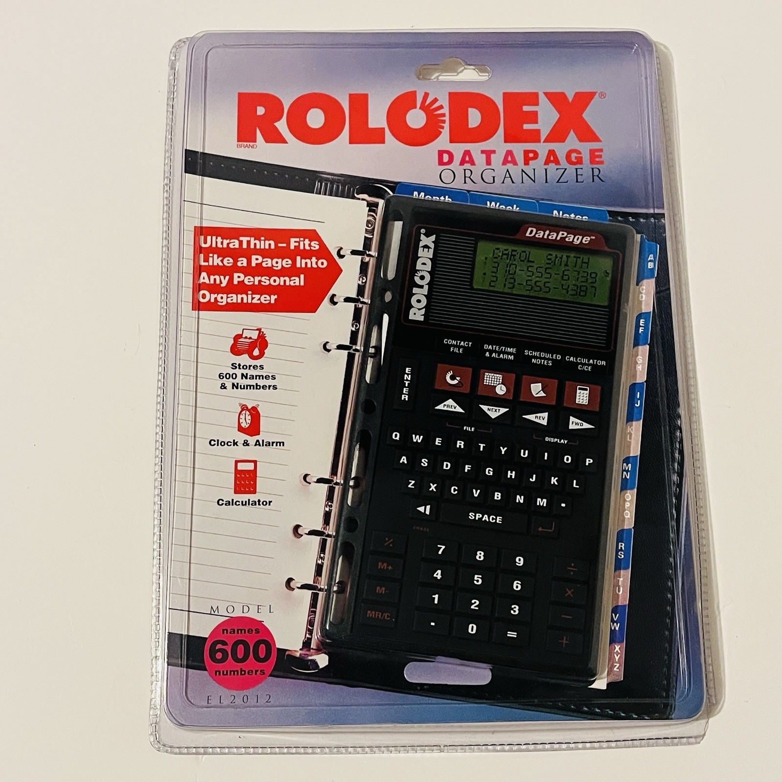 Rolodex Digital Personal Planner Organizer DataPage Scheduler Address Calculator