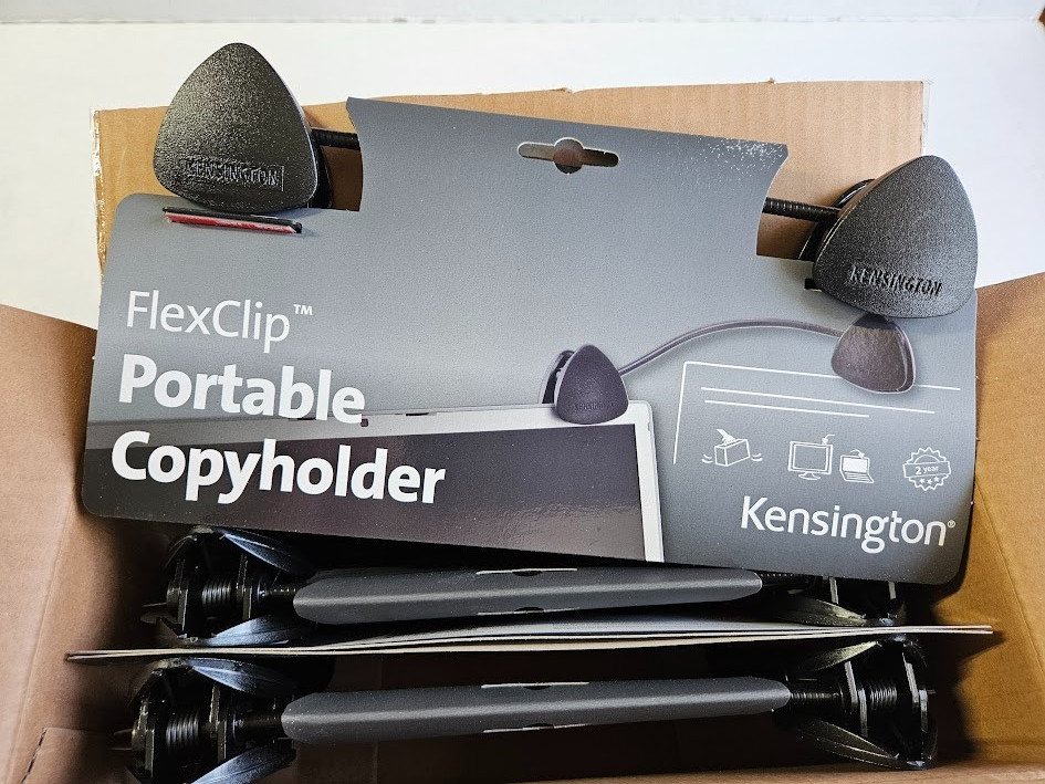 New Kensington FlexClip Document Holder for Copy Typing – Lot of 6