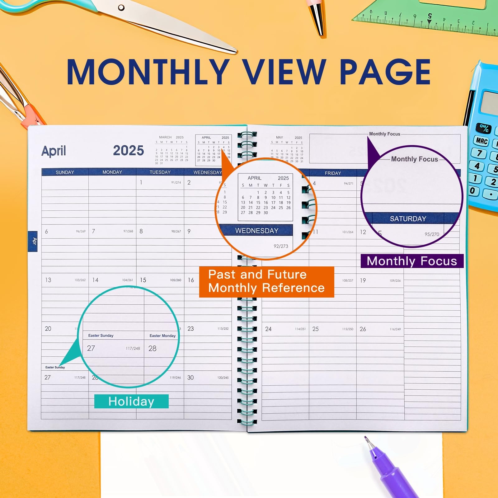 2025-2026 Planner 18 Month Jan 2025 Jun 2026 Daily Monthly Pocket 7.6×10.2 (