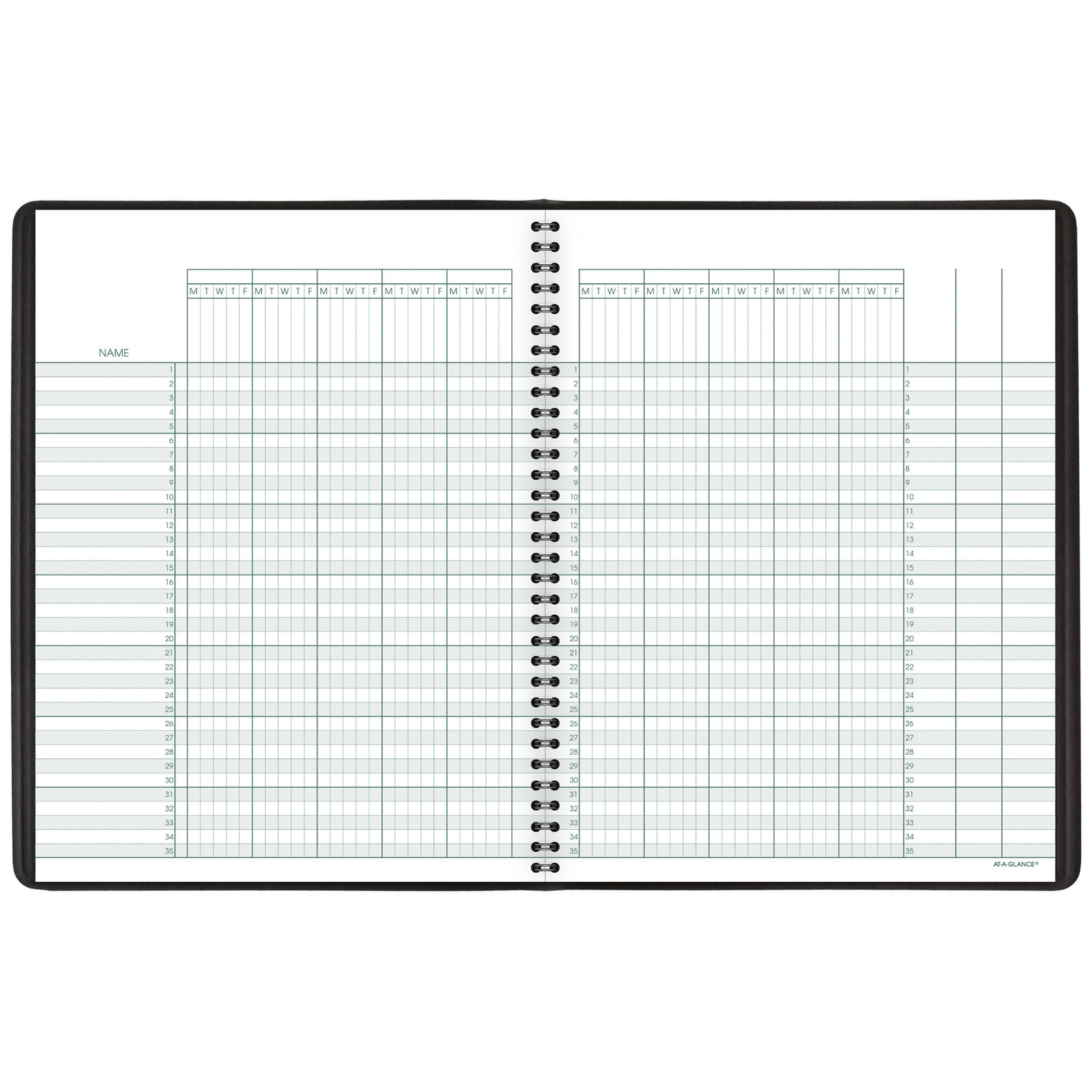 At-A-Glance Teacher Planner [Undated]: 8-1/4 in. x 11 in. (Black)