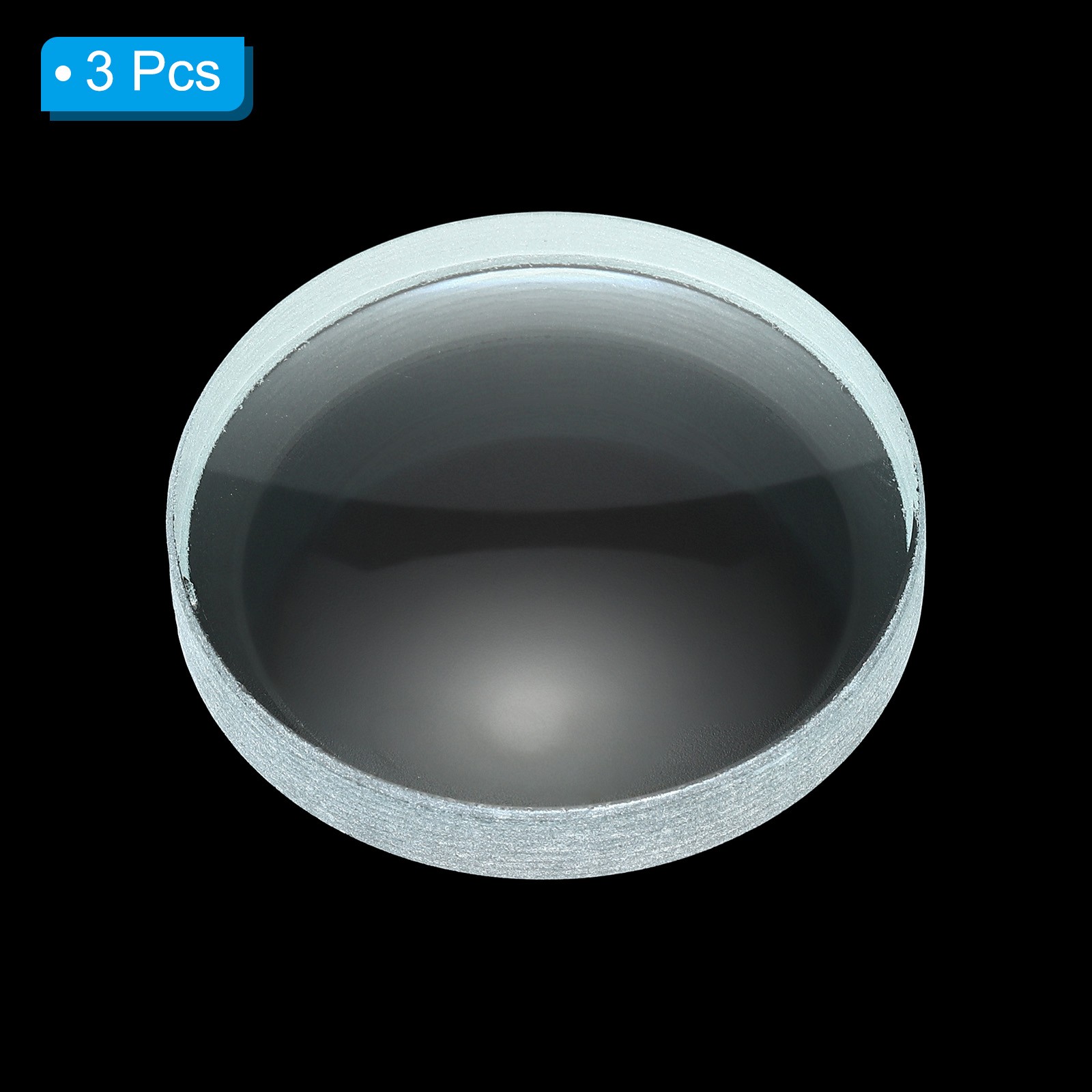 4″ (100mm) Focal Length Double Concave Lens, 3 Pack 50mm Diameter 8mm Height