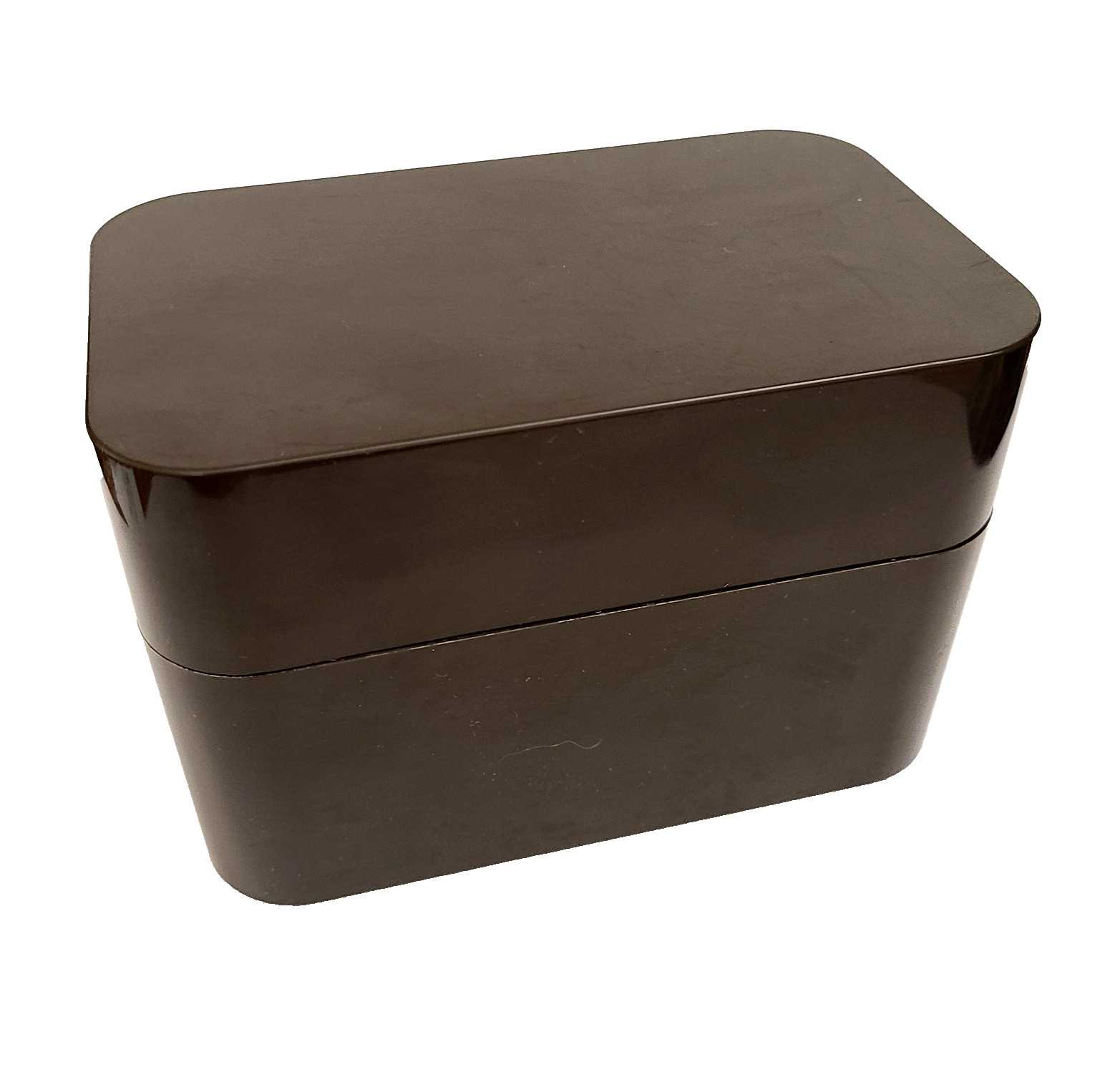 Vintage 1980 Eldon Office Products Brown File Recipe Box 5.75″ x 3.75″