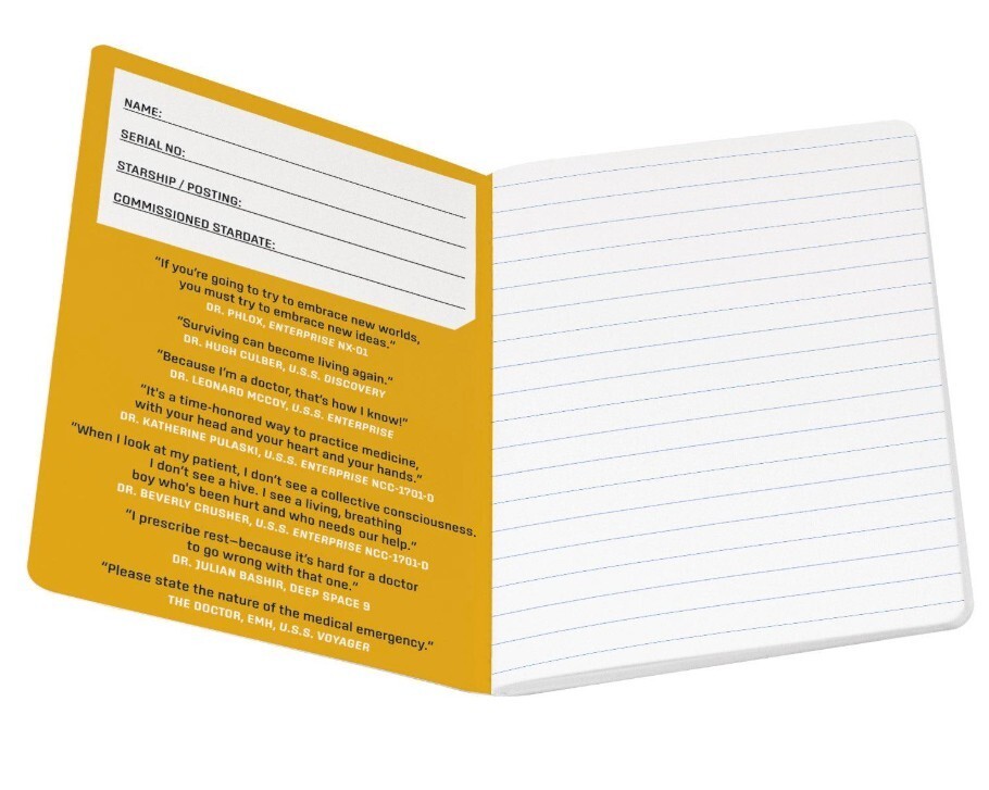 Star Trek Starfleet Medical Notebook Pocket Size