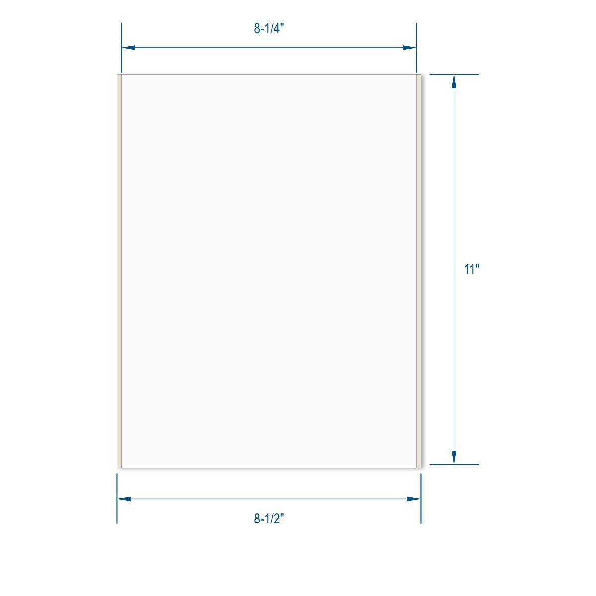 100 Shipping Labels Full Sheet 8.5×11 Self Adhesive PACKZON®