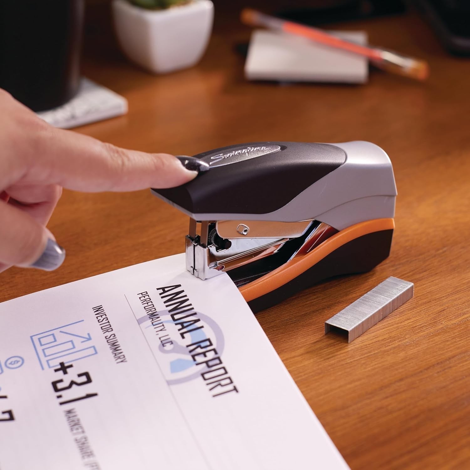 Stapler, 40 Sheet Capacity, Optima 40, Jam Free, Reduced Effort, Compact, Sof…